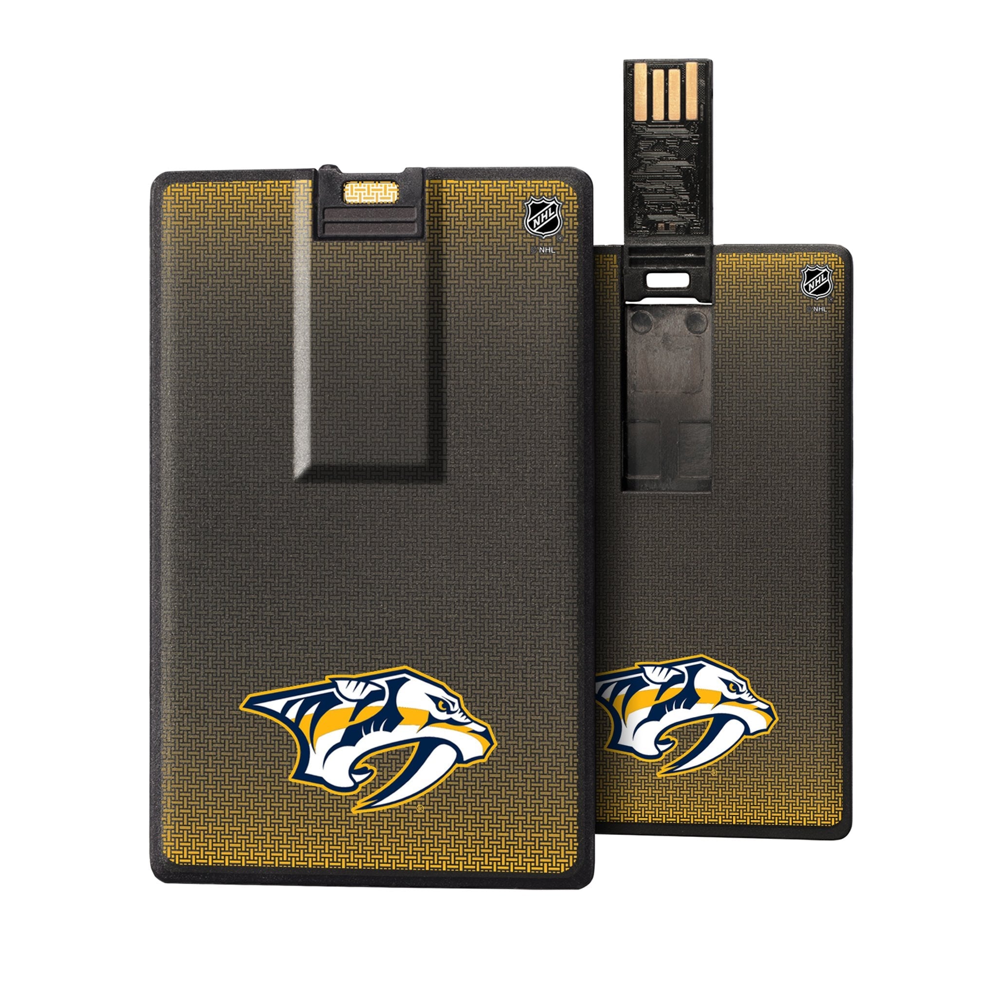 Nashville Predators Linen Credit Card USB Drive 32GB - Sports Gifts, Sports Memorabilia, Sports Collectibles, Fan Shop