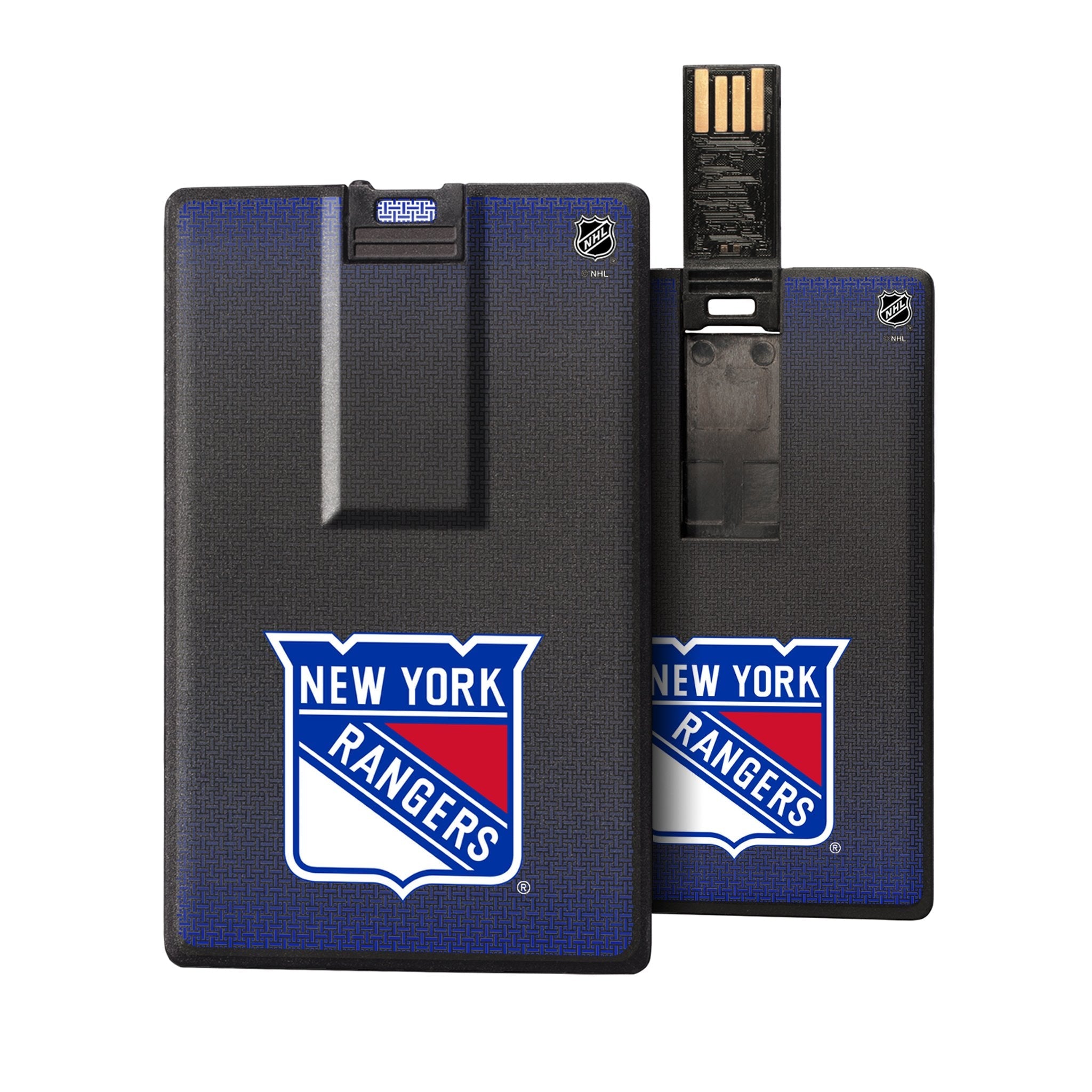 New York Rangers Linen Credit Card USB Drive 32GB - Sports Gifts, Sports Memorabilia, Sports Collectibles, Fan Shop