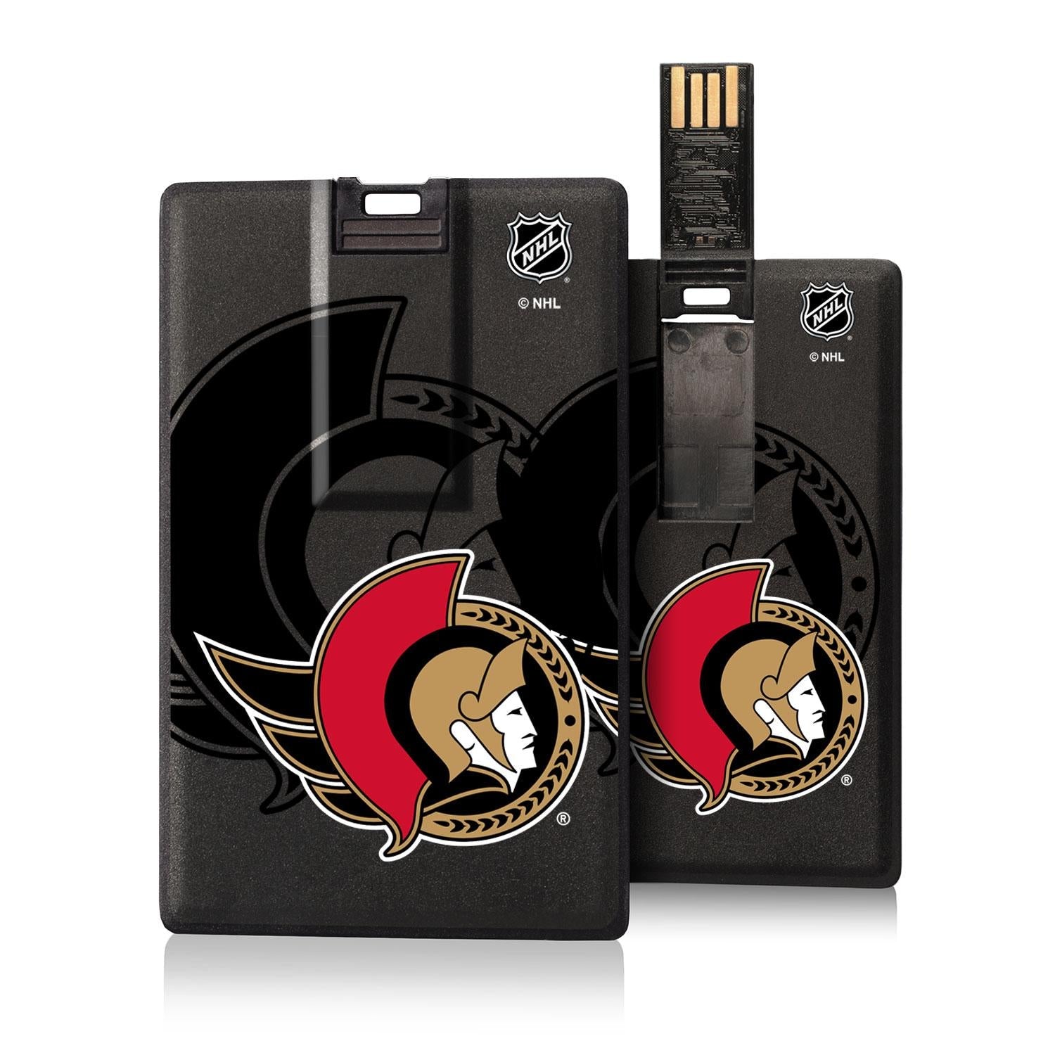 Ottawa Senators Tilt Credit Card USB Drive 32GB - Sports Gifts, Sports Memorabilia, Sports Collectibles, Fan Shop