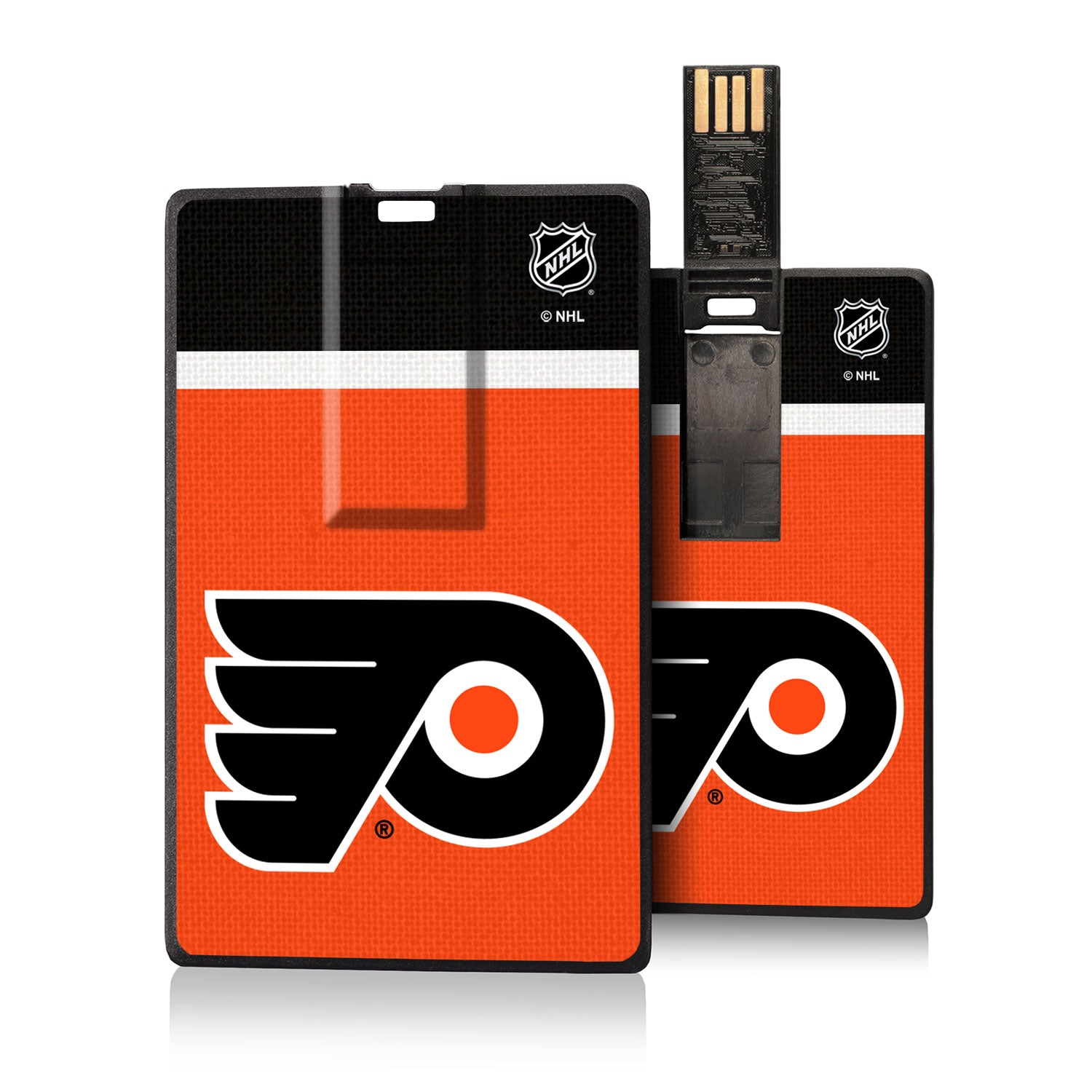 Philadelphia Flyers Stripe Credit Card USB Drive 32GB - Sports Gifts, Sports Memorabilia, Sports Collectibles, Fan Shop
