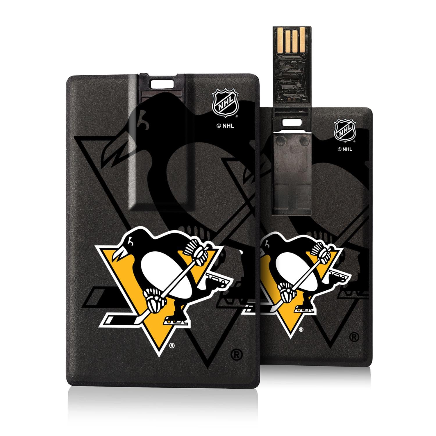 Pittsburgh Penguins Tilt Credit Card USB Drive 32GB - Sports Gifts, Sports Memorabilia, Sports Collectibles, Fan Shop