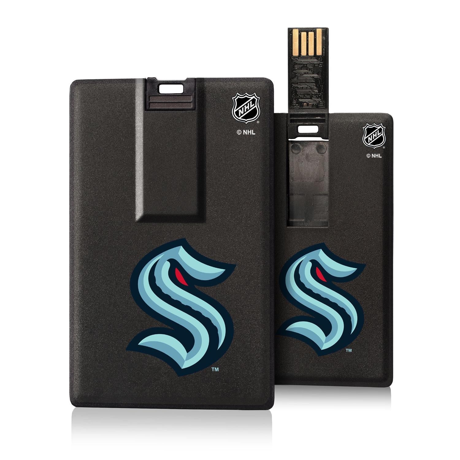 Seattle Kraken Tilt Credit Card USB Drive 32GB - Sports Gifts, Sports Memorabilia, Sports Collectibles, Fan Shop