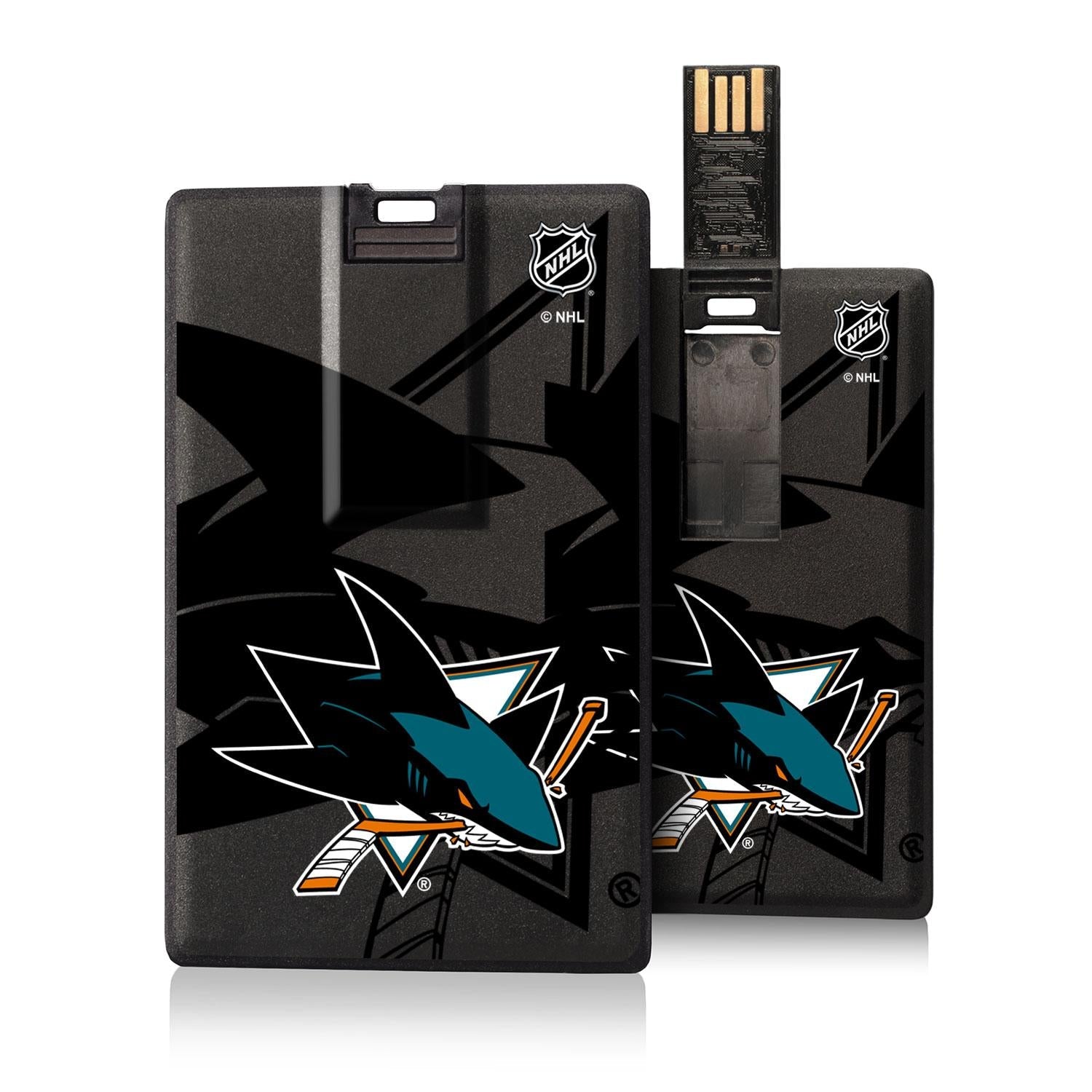 San Jose Sharks Tilt Credit Card USB Drive 32GB - Sports Gifts, Sports Memorabilia, Sports Collectibles, Fan Shop