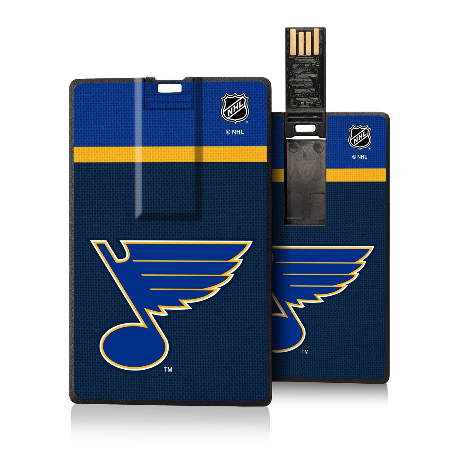 St. Louis Blues Stripe Credit Card USB Drive 32GB - Sports Gifts, Sports Memorabilia, Sports Collectibles, Fan Shop