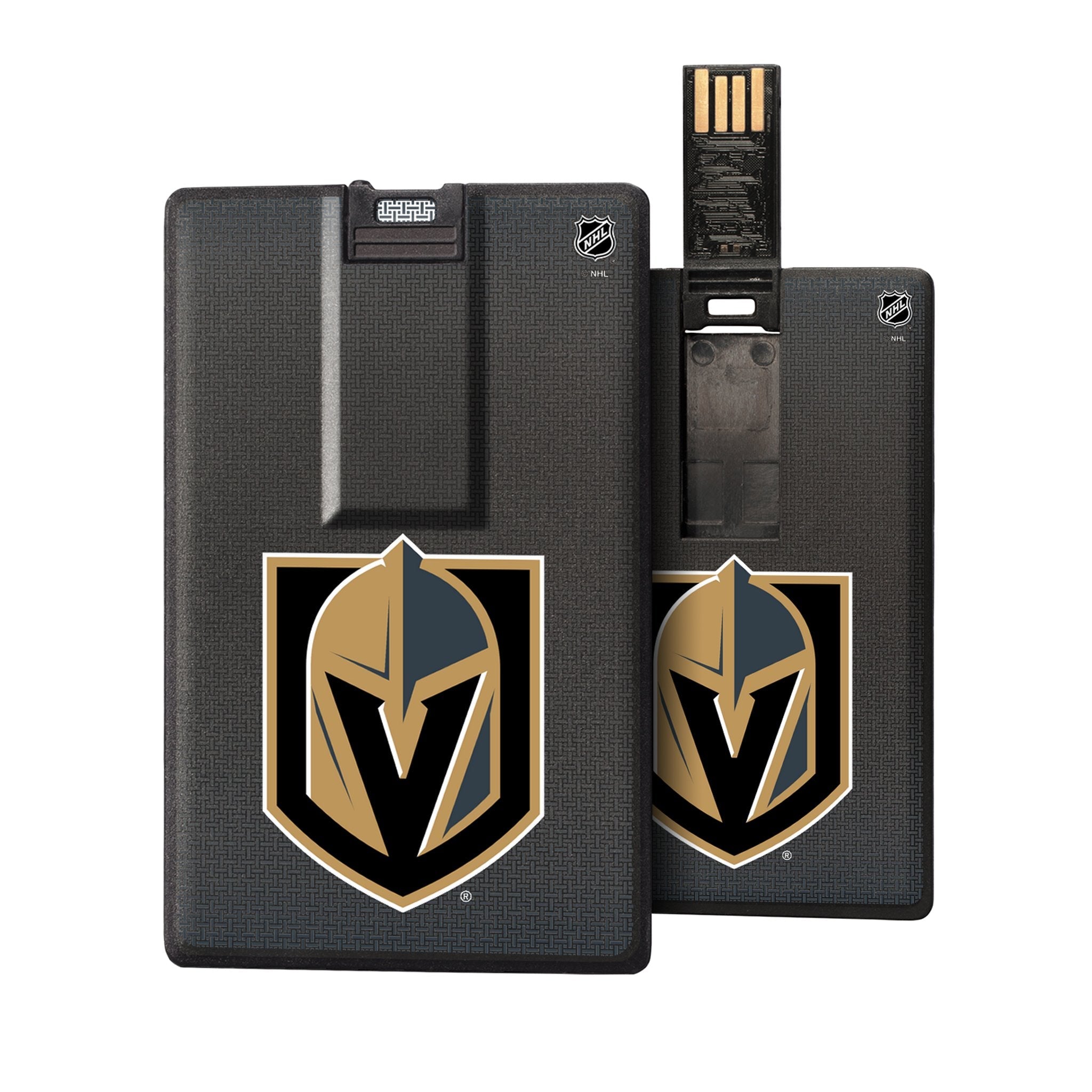 Vegas Golden Knights Linen Credit Card USB Drive 32GB - Sports Gifts, Sports Memorabilia, Sports Collectibles, Fan Shop