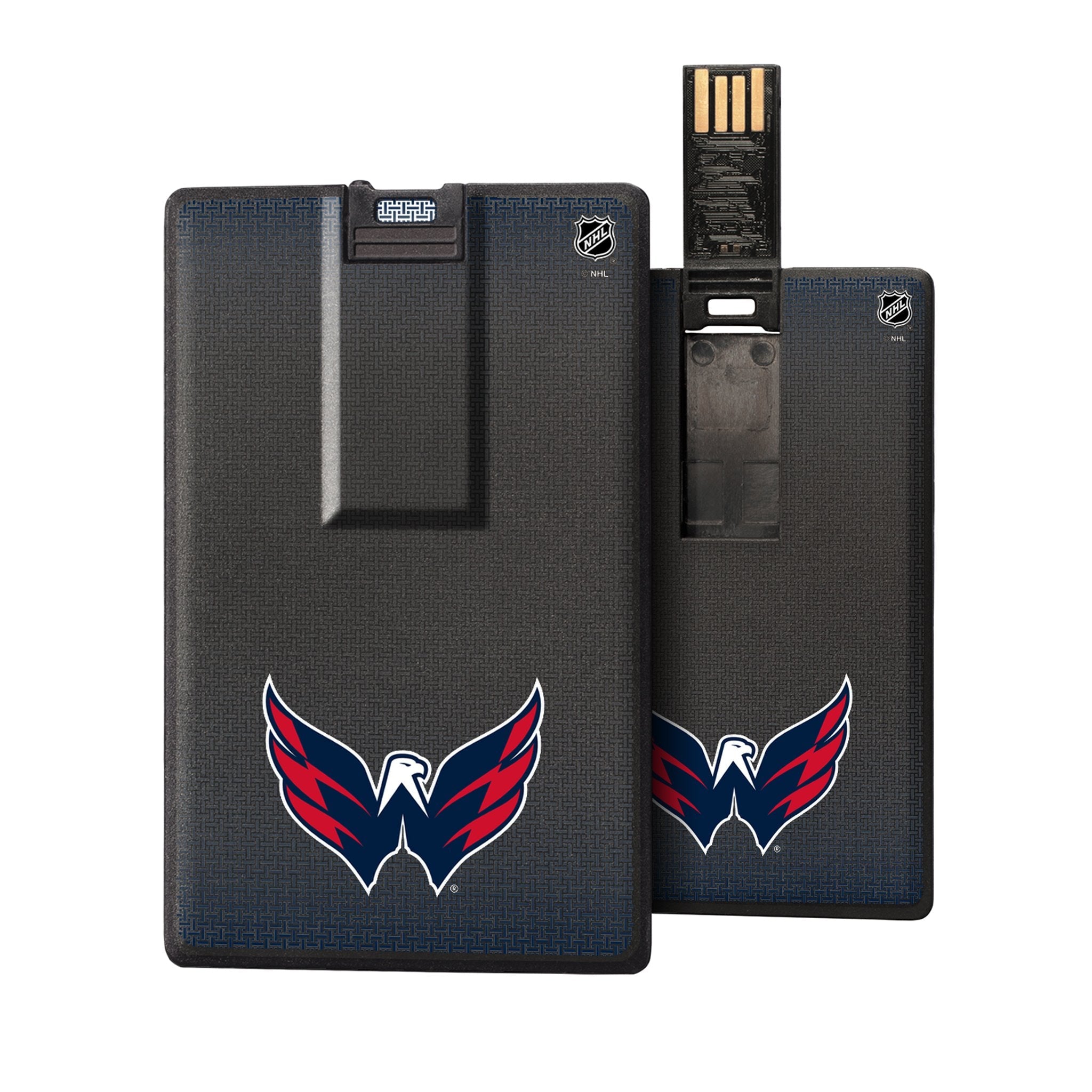 Washington Capitals Linen Credit Card USB Drive 32GB - Sports Gifts, Sports Memorabilia, Sports Collectibles, Fan Shop