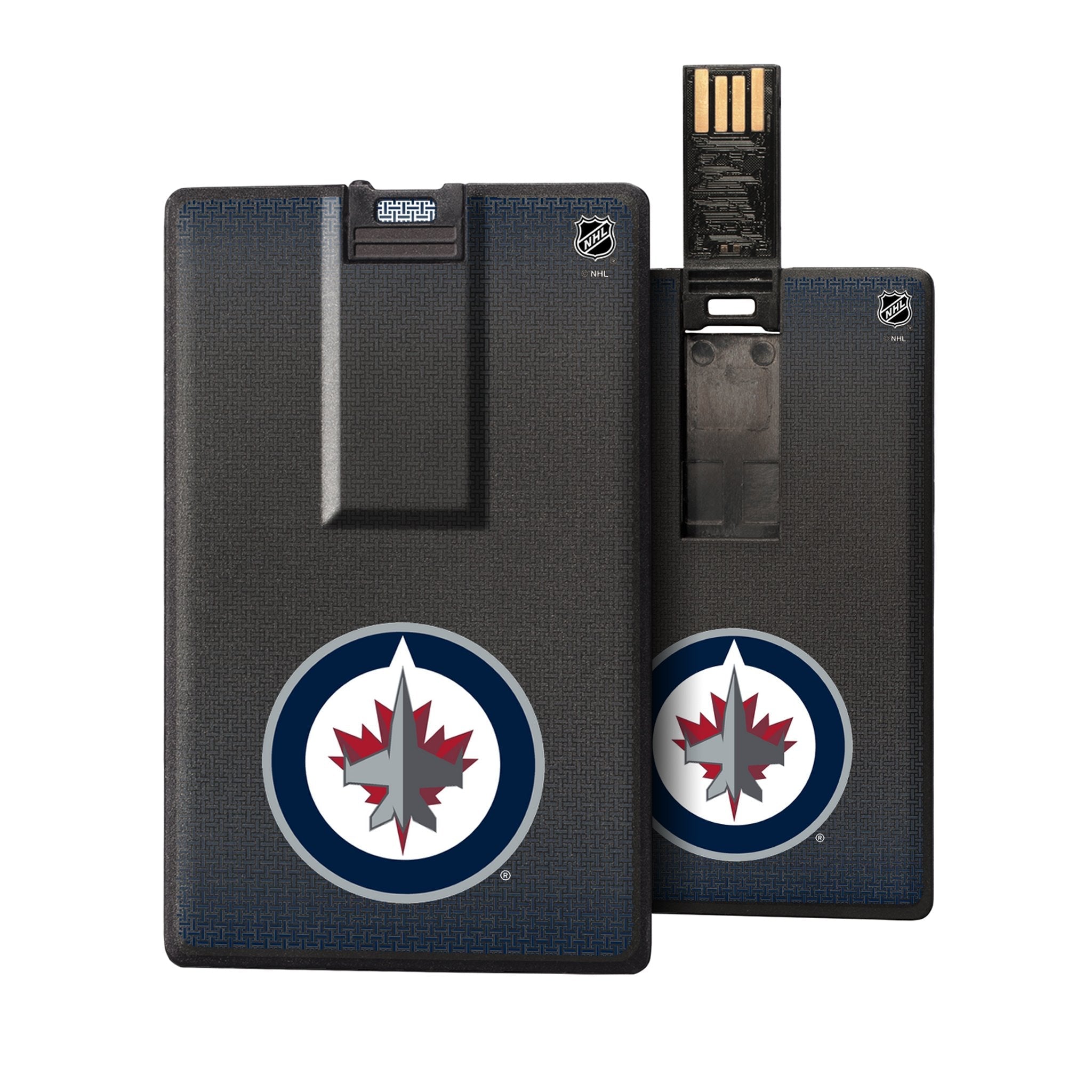 Winnipeg Jets Linen Credit Card USB Drive 32GB - Sports Gifts, Sports Memorabilia, Sports Collectibles, Fan Shop