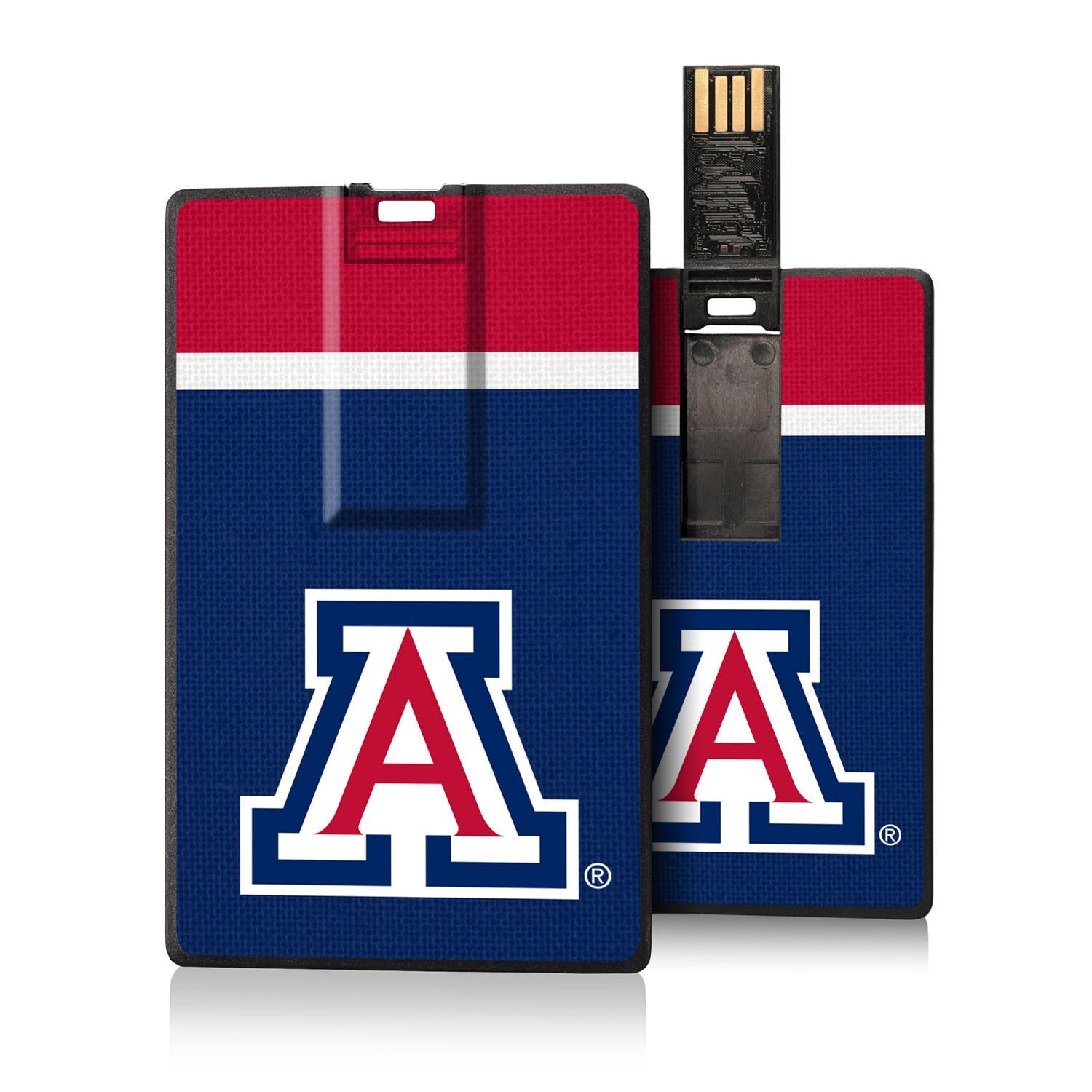 Arizona Wildcats Stripe Credit Card USB Drive 32GB - Sports Gifts, Sports Memorabilia, Sports Collectibles, Fan Shop