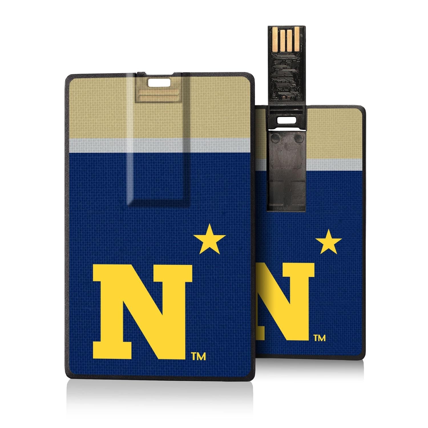 Naval Academy Midshipmen Stripe Credit Card USB Drive 32GB - Sports Gifts, Sports Memorabilia, Sports Collectibles, Fan Shop