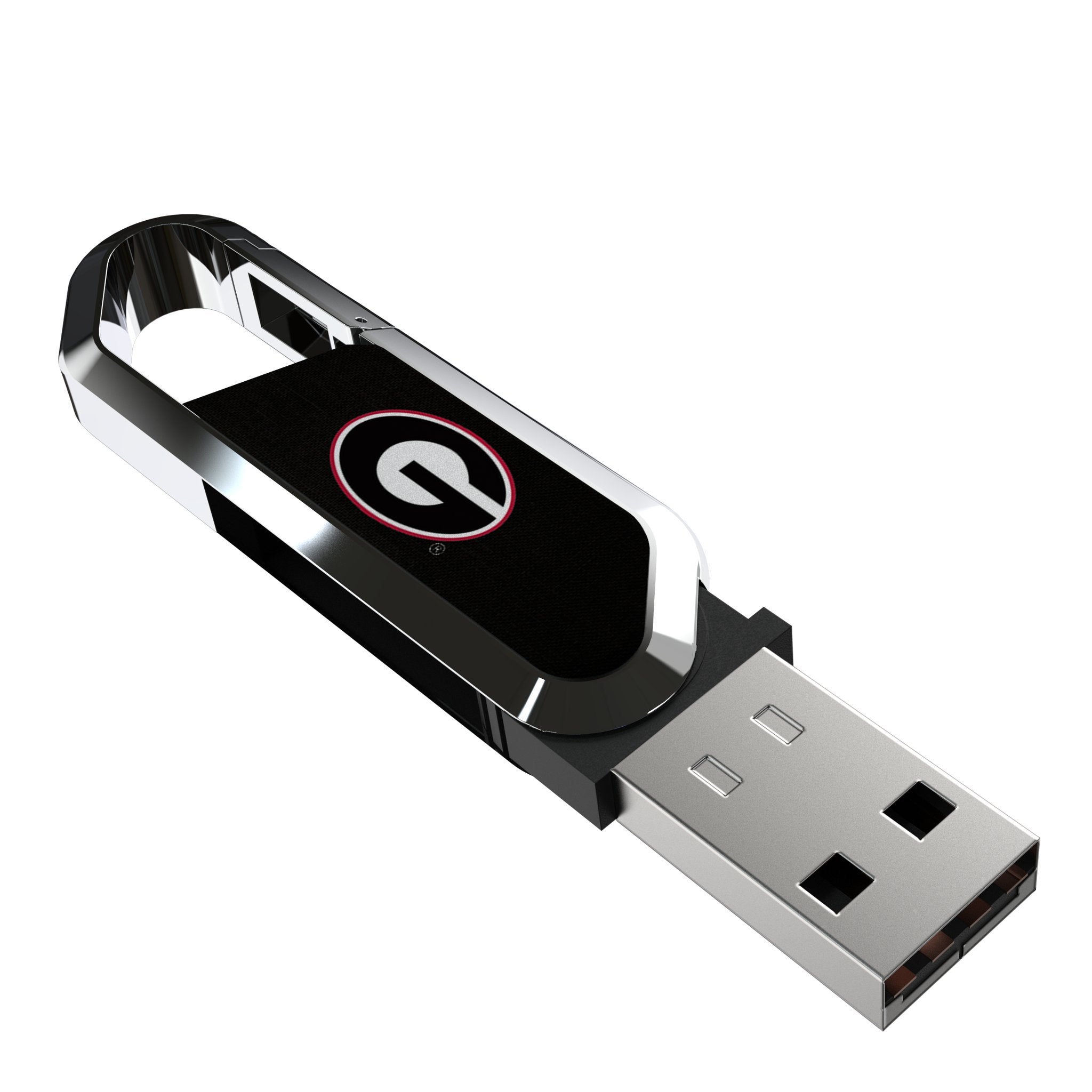 University of Georgia Bulldogs Solid USB 32GB Clip Style Flash Drive - Sports Gifts, Sports Memorabilia, Sports Collectibles, Fan Shop