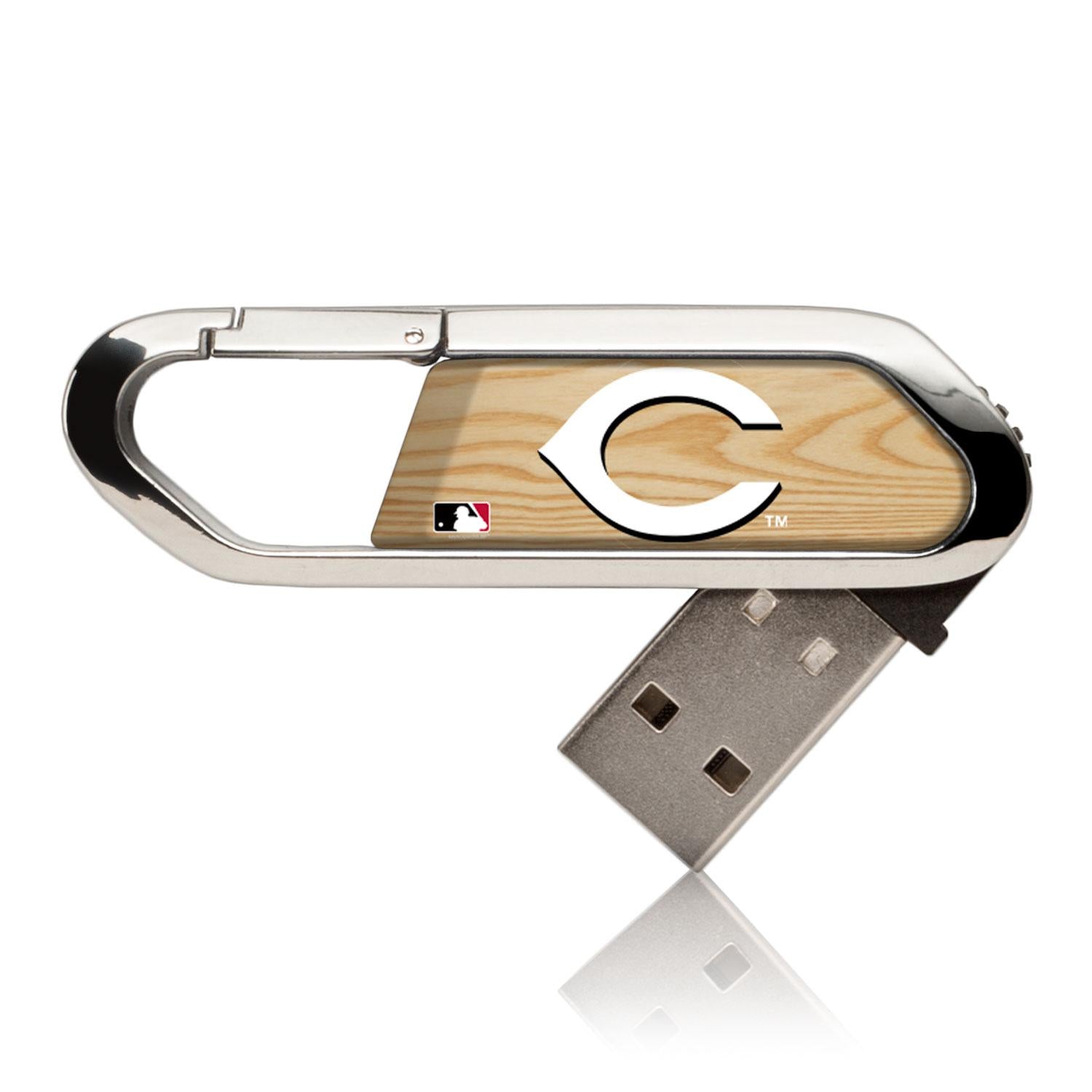 Cincinnati Reds Wood Bat USB 32GB Clip Style Flash Drive - Sports Gifts, Sports Memorabilia, Sports Collectibles, Fan Shop