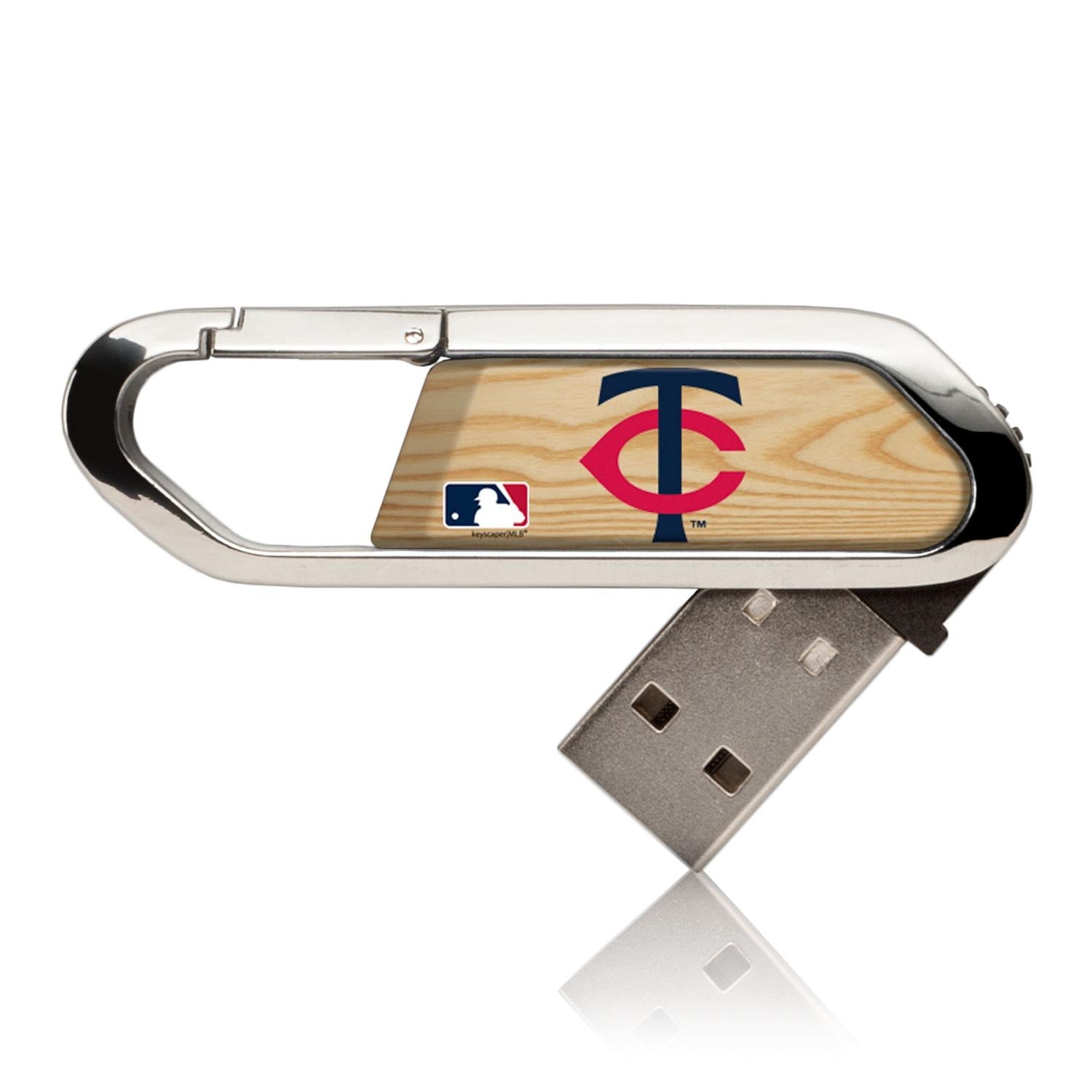 Minnesota Twins Wood Bat USB 32GB Clip Style Flash Drive - Sports Gifts, Sports Memorabilia, Sports Collectibles, Fan Shop