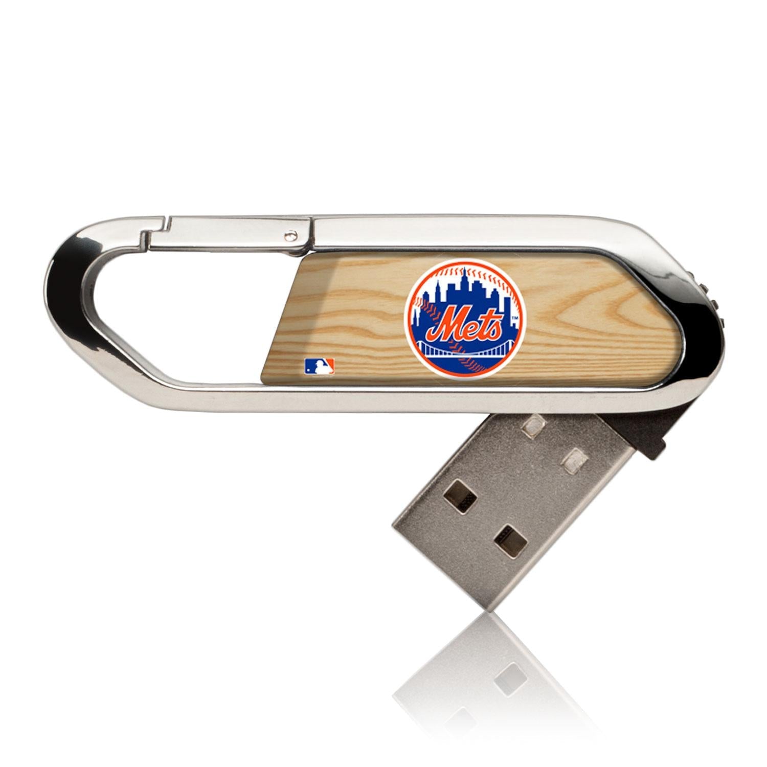 New York Mets Wood Bat USB 32GB Clip Style Flash Drive - Sports Gifts, Sports Memorabilia, Sports Collectibles, Fan Shop