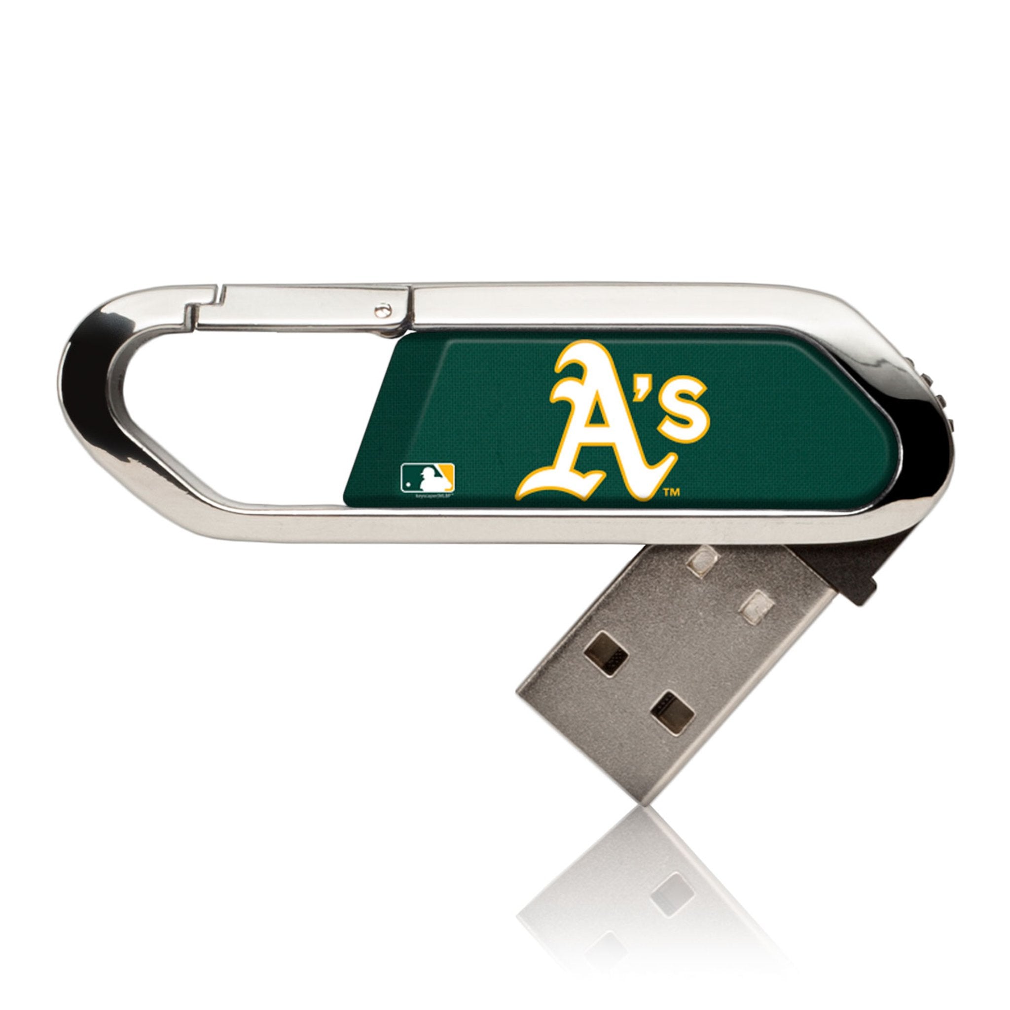 Oakland Athletics Solid USB 32GB Clip Style Flash Drive - Sports Gifts, Sports Memorabilia, Sports Collectibles, Fan Shop