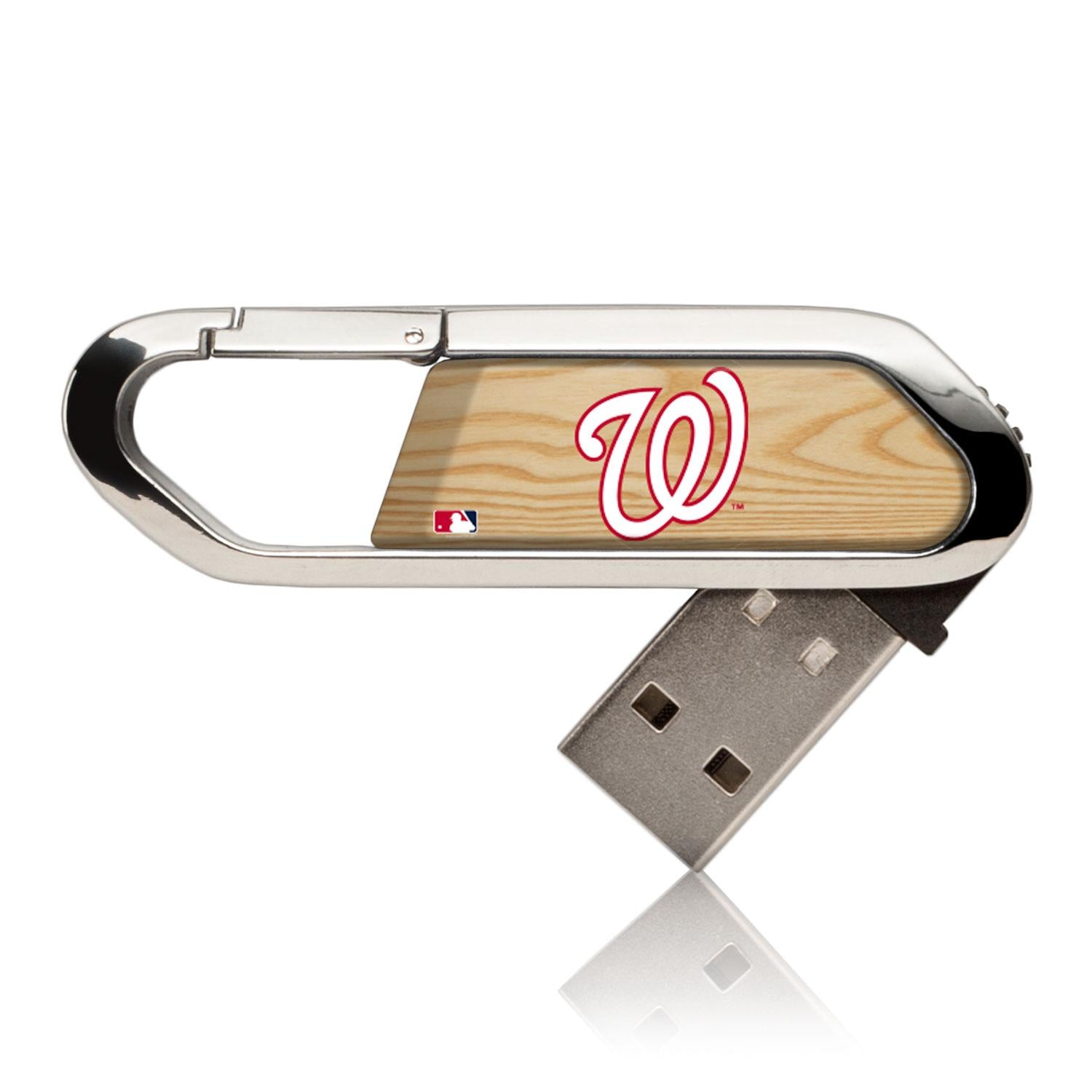 Washington Nationals Wood Bat USB 32GB Clip Style Flash Drive - Sports Gifts, Sports Memorabilia, Sports Collectibles, Fan Shop