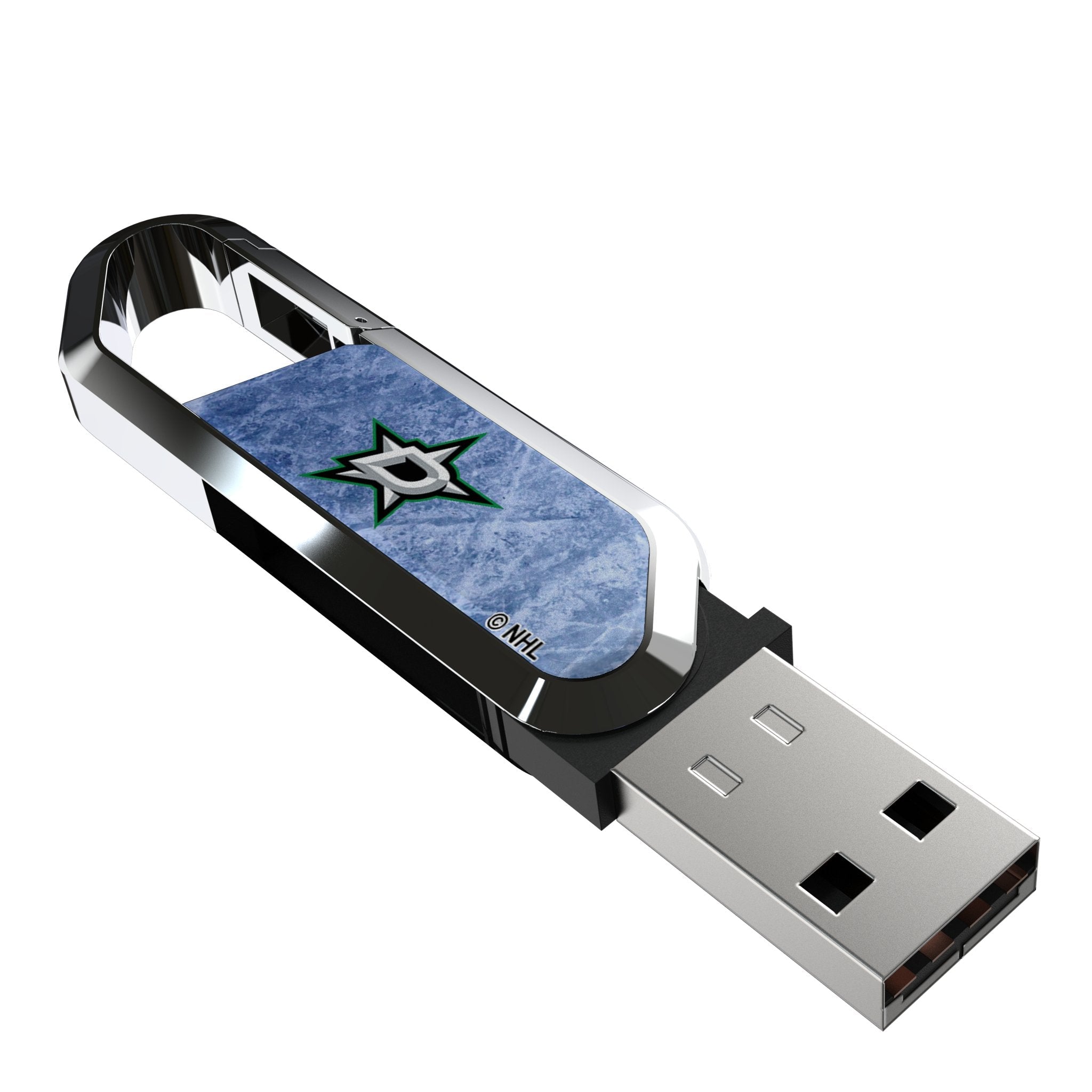 Dallas Stars Ice Flood USB 32GB Clip Style Flash Drive - Sports Gifts, Sports Memorabilia, Sports Collectibles, Fan Shop
