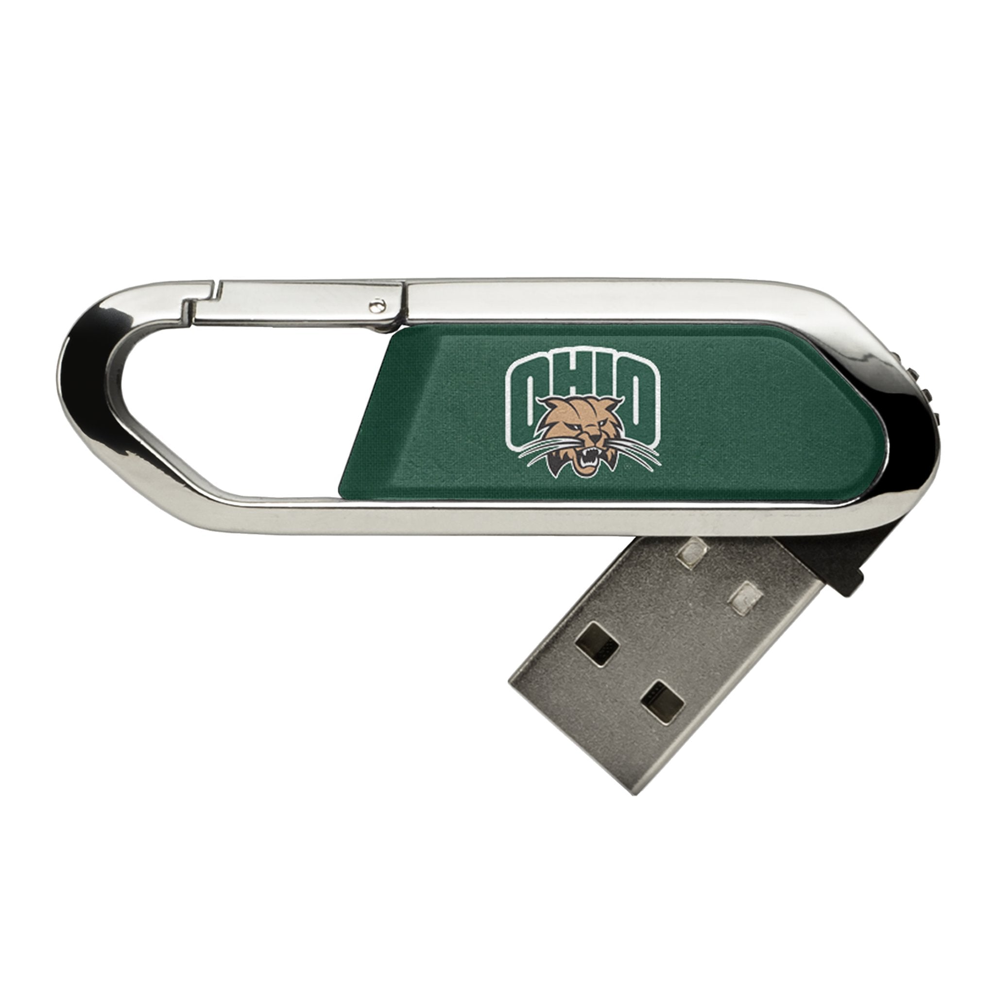 Ohio University Bobcats Solid USB 32GB Clip Style Flash Drive - Sports Gifts, Sports Memorabilia, Sports Collectibles, Fan Shop