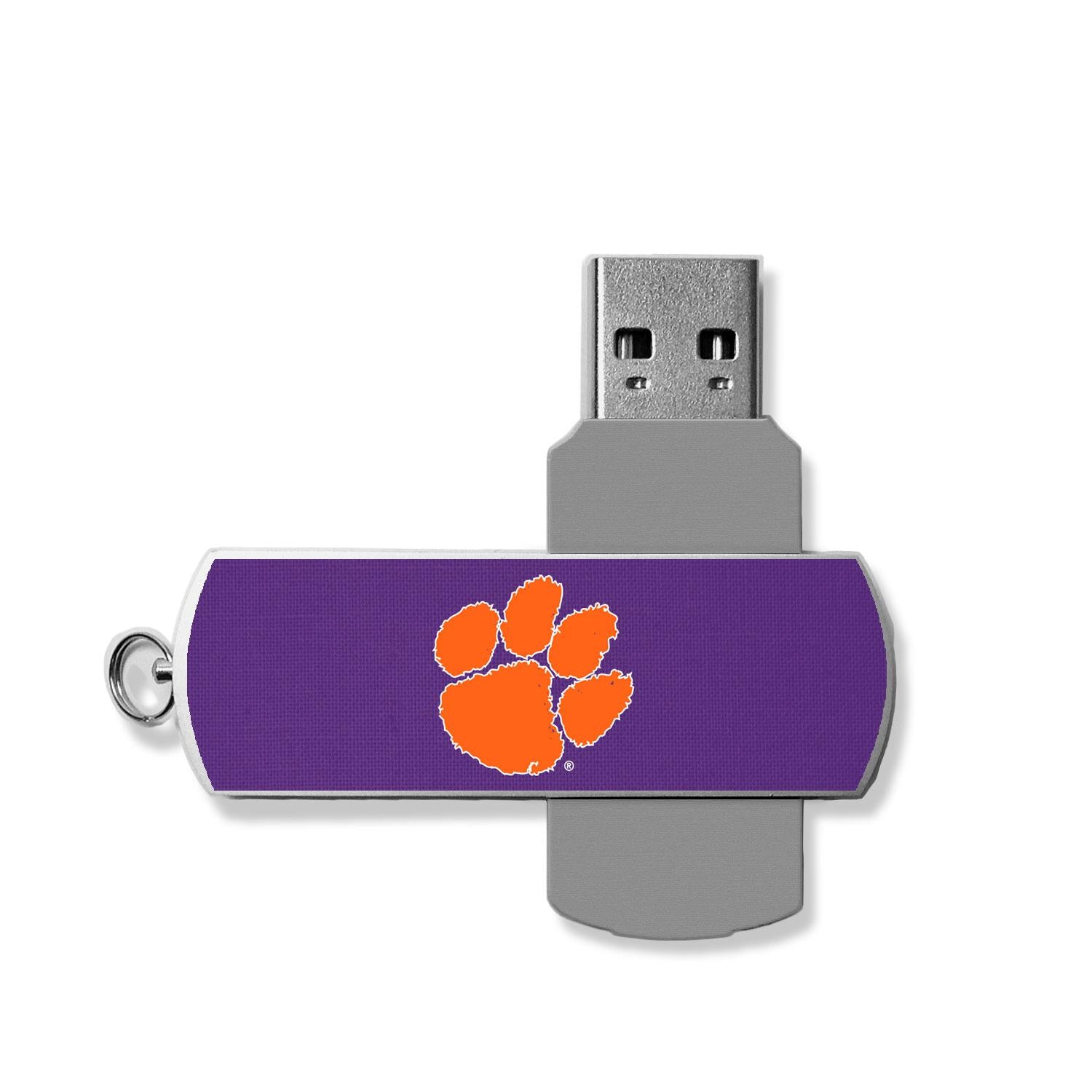 Clemson Tigers Solid USB 32GB Flash Drive - Sports Gifts, Sports Memorabilia, Sports Collectibles, Fan Shop