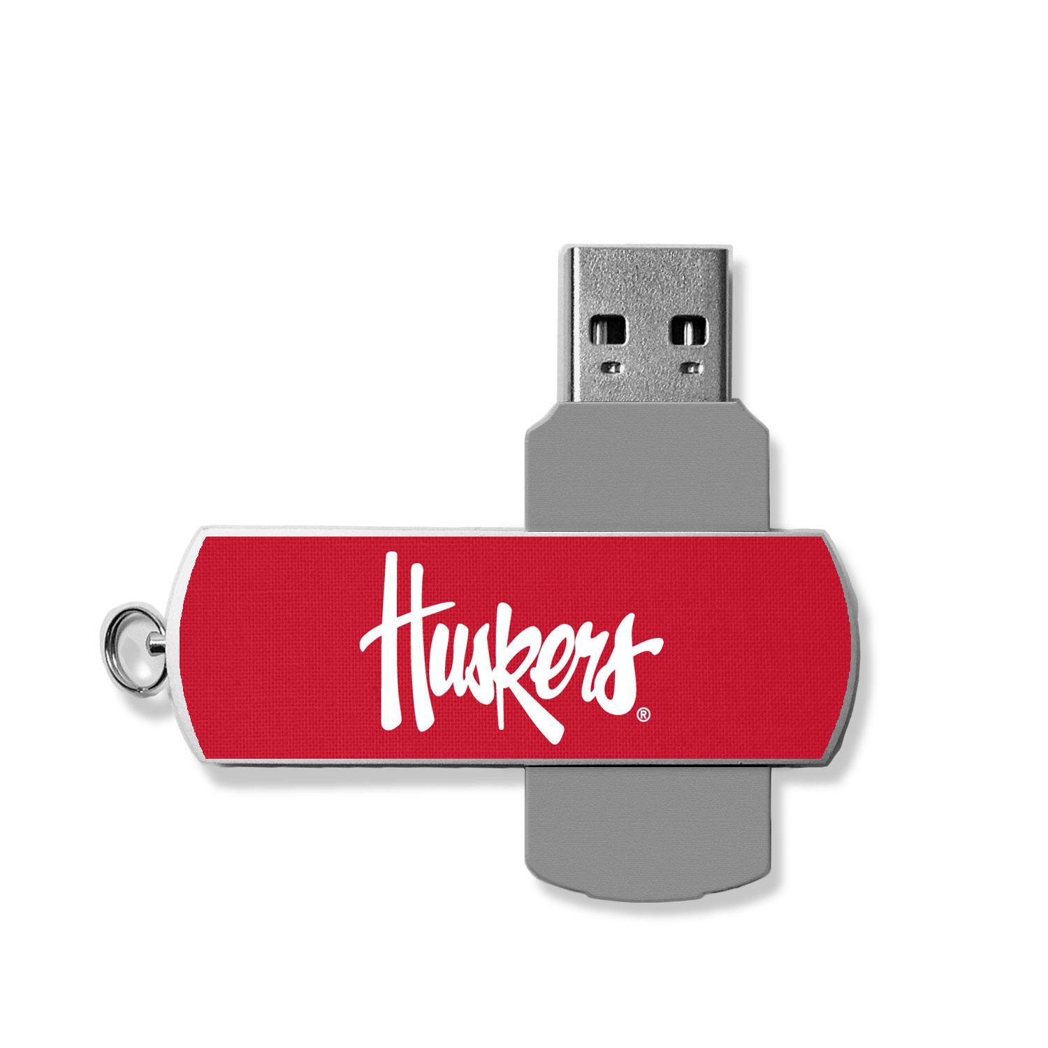 Nebraska Huskers Solid USB 32GB Flash Drive - Sports Gifts, Sports Memorabilia, Sports Collectibles, Fan Shop