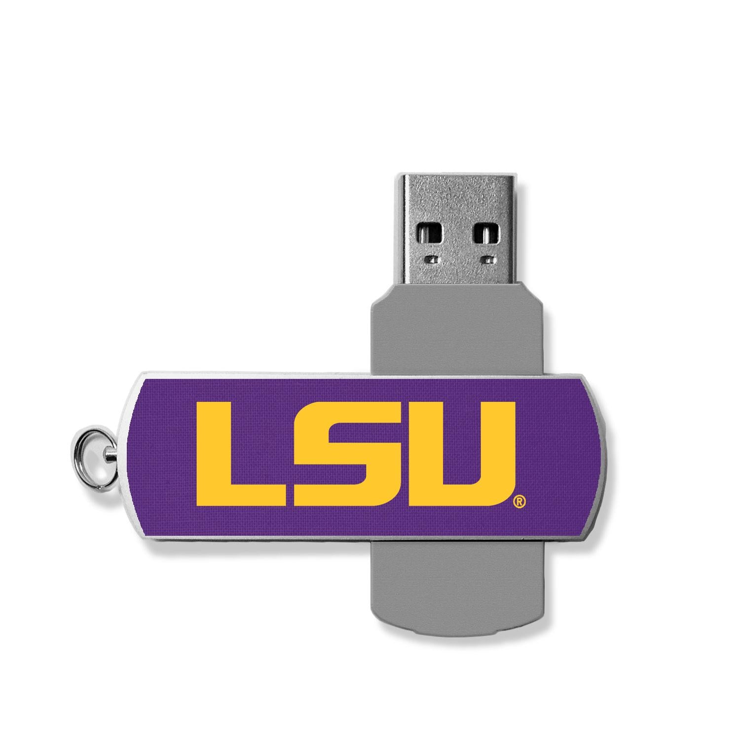 Louisiana State University Tigers Solid USB 32GB Flash Drive - Sports Gifts, Sports Memorabilia, Sports Collectibles, Fan Shop
