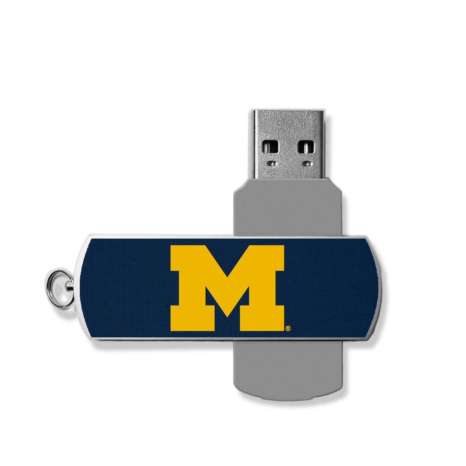 Michigan Wolverines Solid USB 32GB Flash Drive - Sports Gifts, Sports Memorabilia, Sports Collectibles, Fan Shop