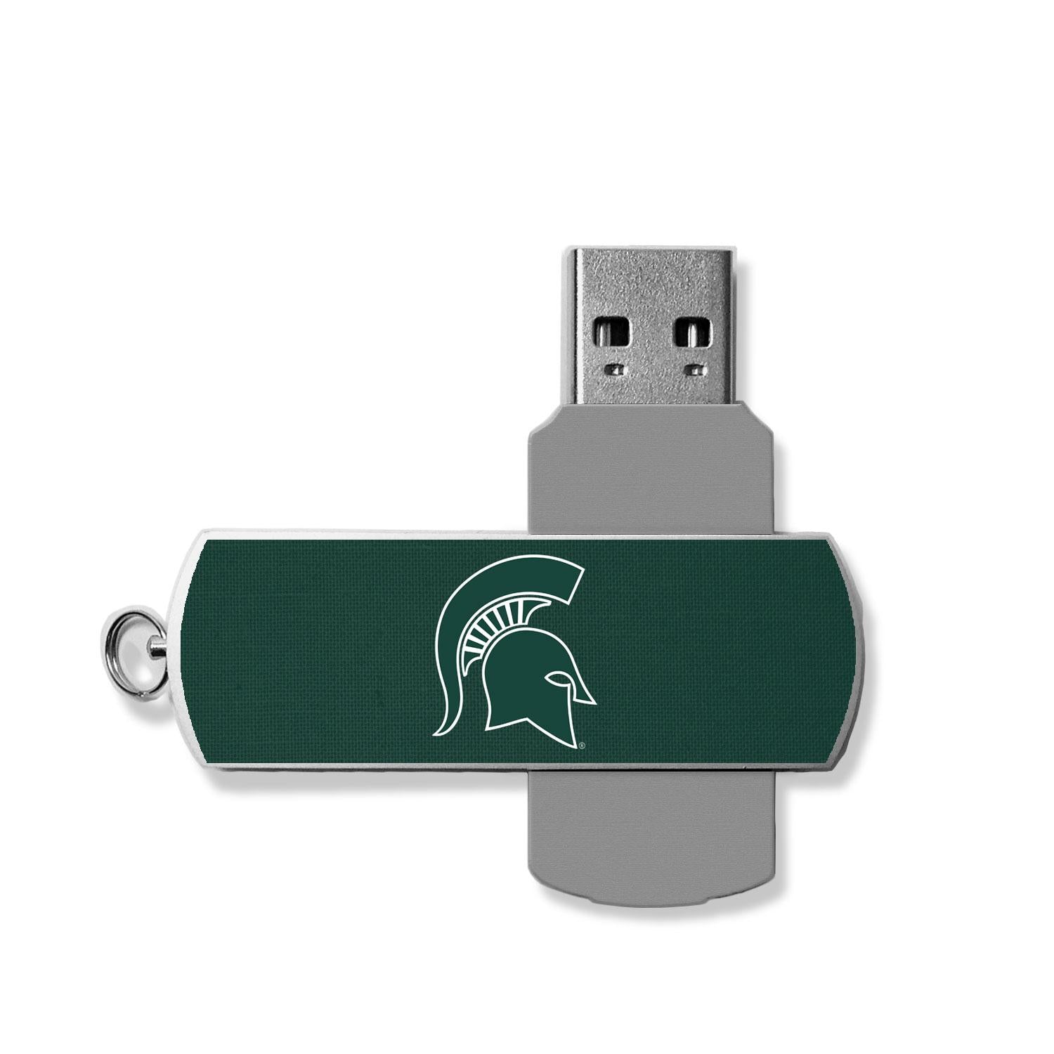 Michigan State Spartans Solid USB 32GB Flash Drive - Sports Gifts, Sports Memorabilia, Sports Collectibles, Fan Shop