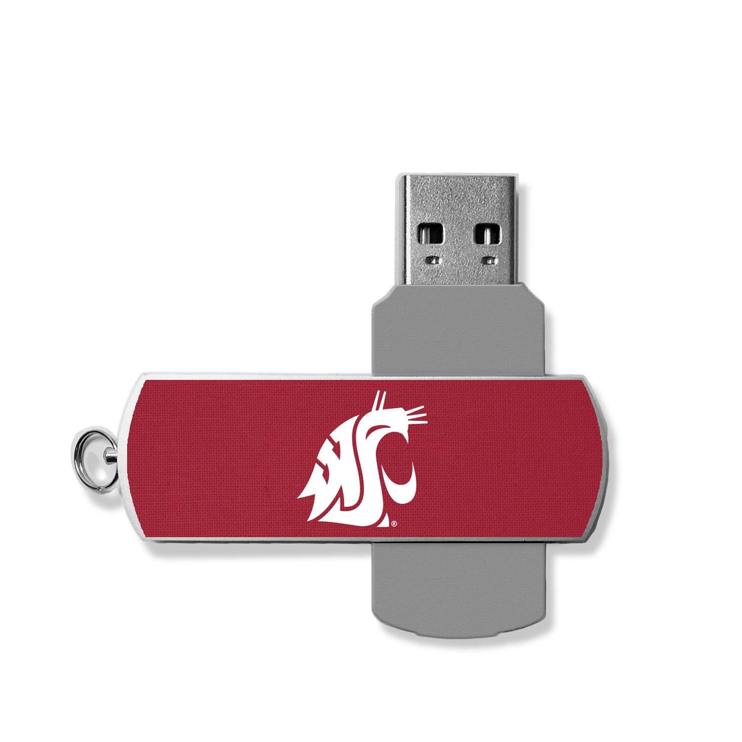 Washington State Cougars Solid USB 32GB Flash Drive - Sports Gifts, Sports Memorabilia, Sports Collectibles, Fan Shop