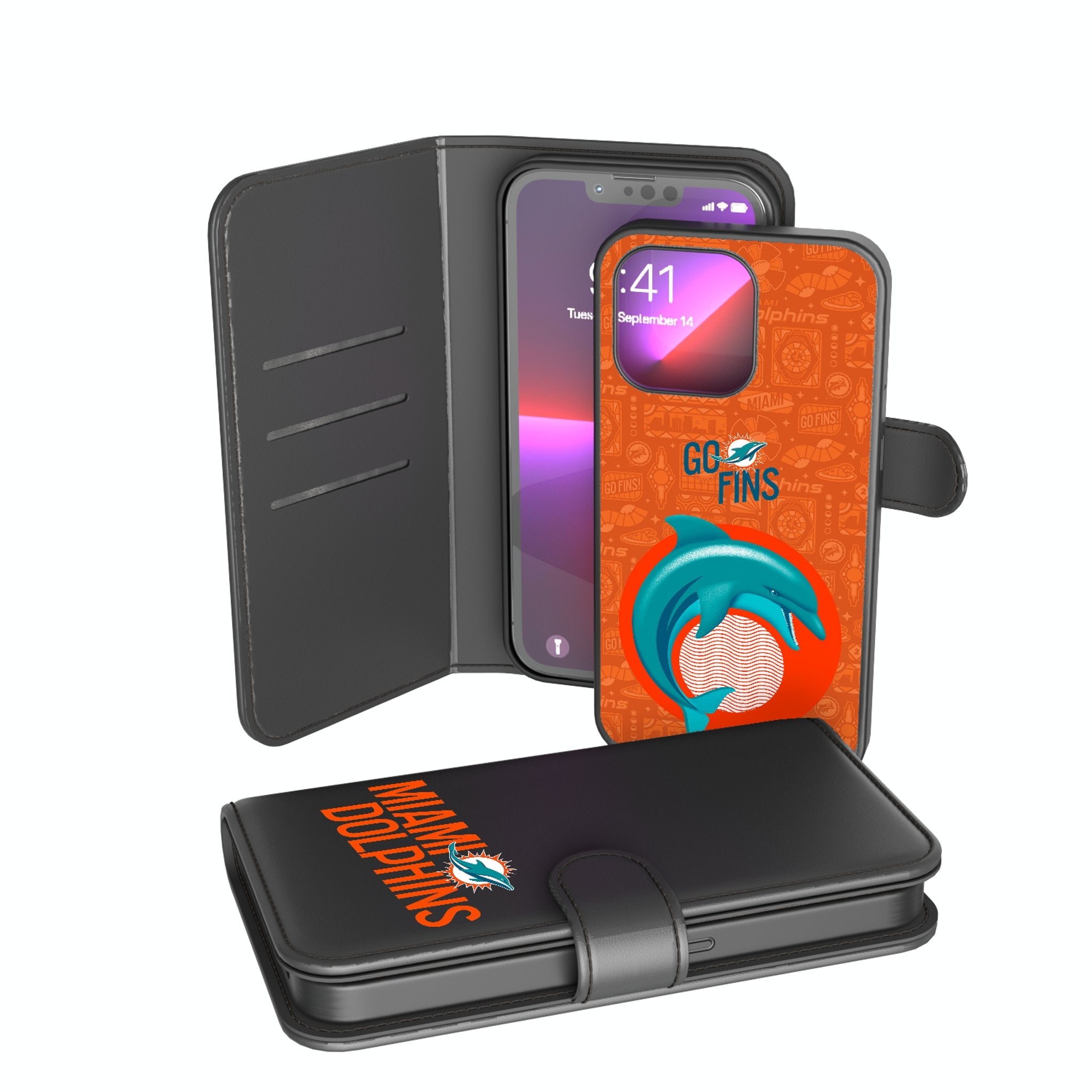 Miami Dolphins 2024 Illustrated Limited Edition Wallet Phone Case - Sports Gifts, Sports Memorabilia, Sports Collectibles, Fan Shop