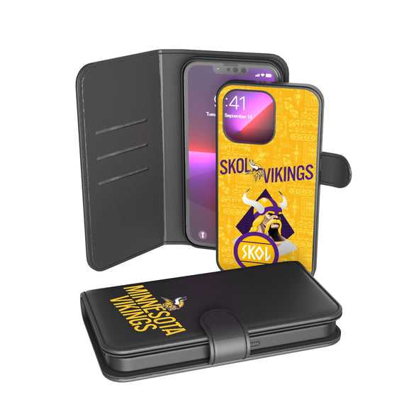 Minnesota Vikings 2024 Illustrated Limited Edition Wallet Phone Case-0