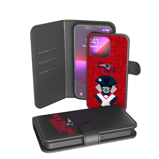 New England Patriots 2024 Illustrated Limited Edition Wallet Phone Case-0
