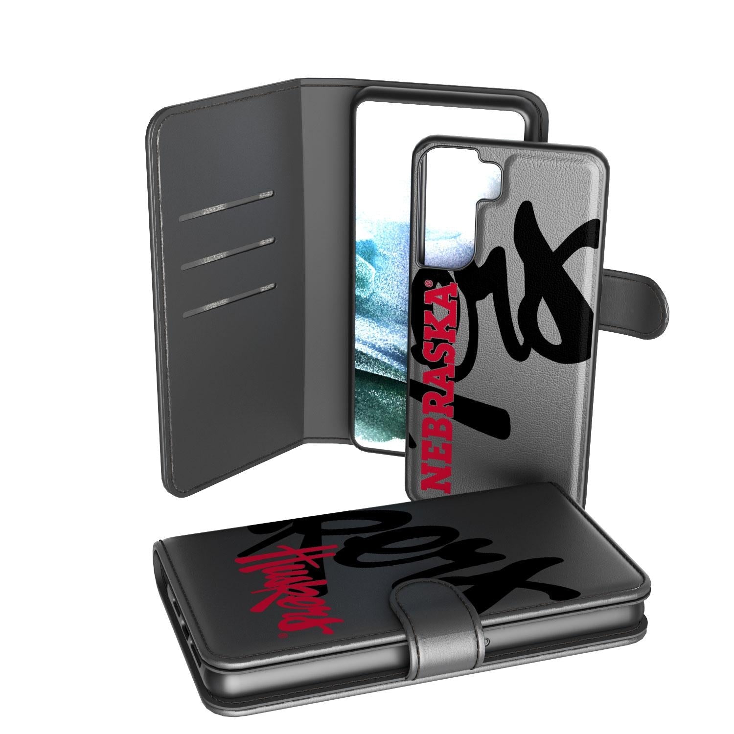 Nebraska Huskers Tilt Wallet Case - Sports Gifts, Sports Memorabilia, Sports Collectibles, Fan Shop