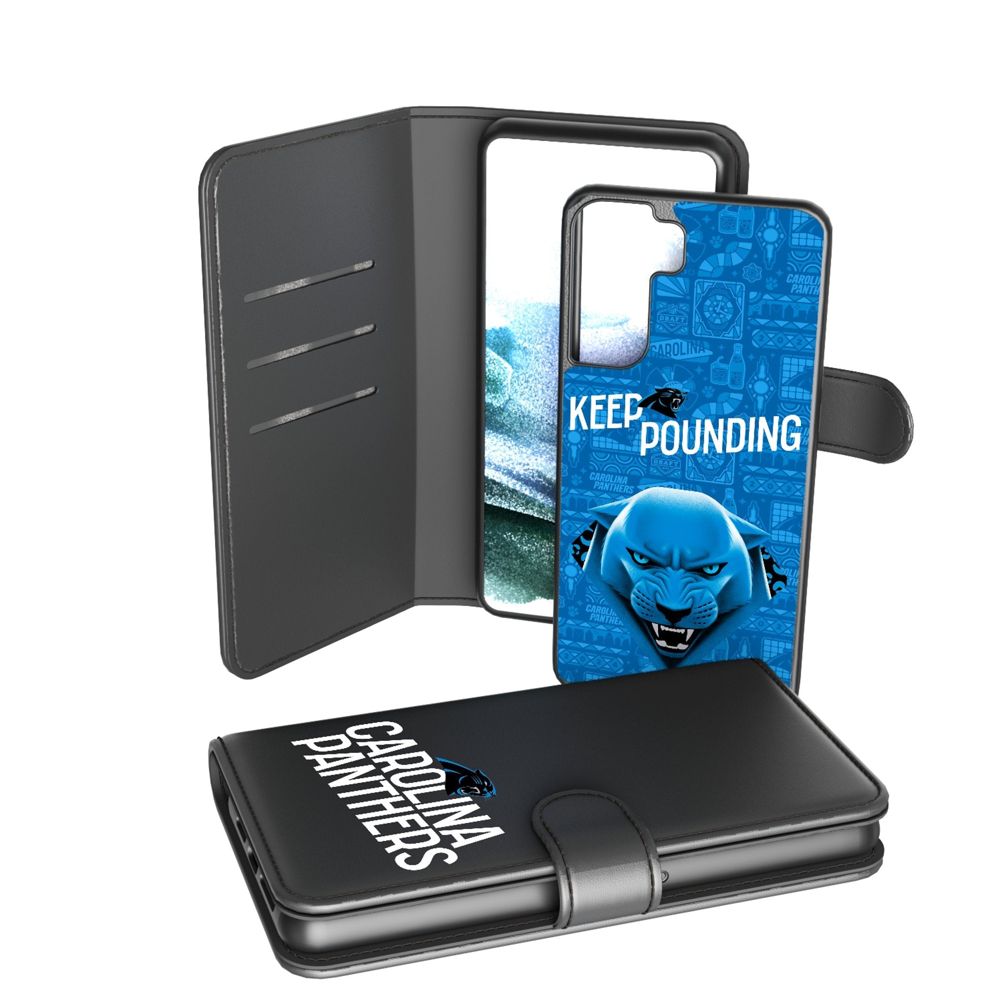 Carolina Panthers 2024 Illustrated Limited Edition Wallet Phone Case - Sports Gifts, Sports Memorabilia, Sports Collectibles, Fan Shop