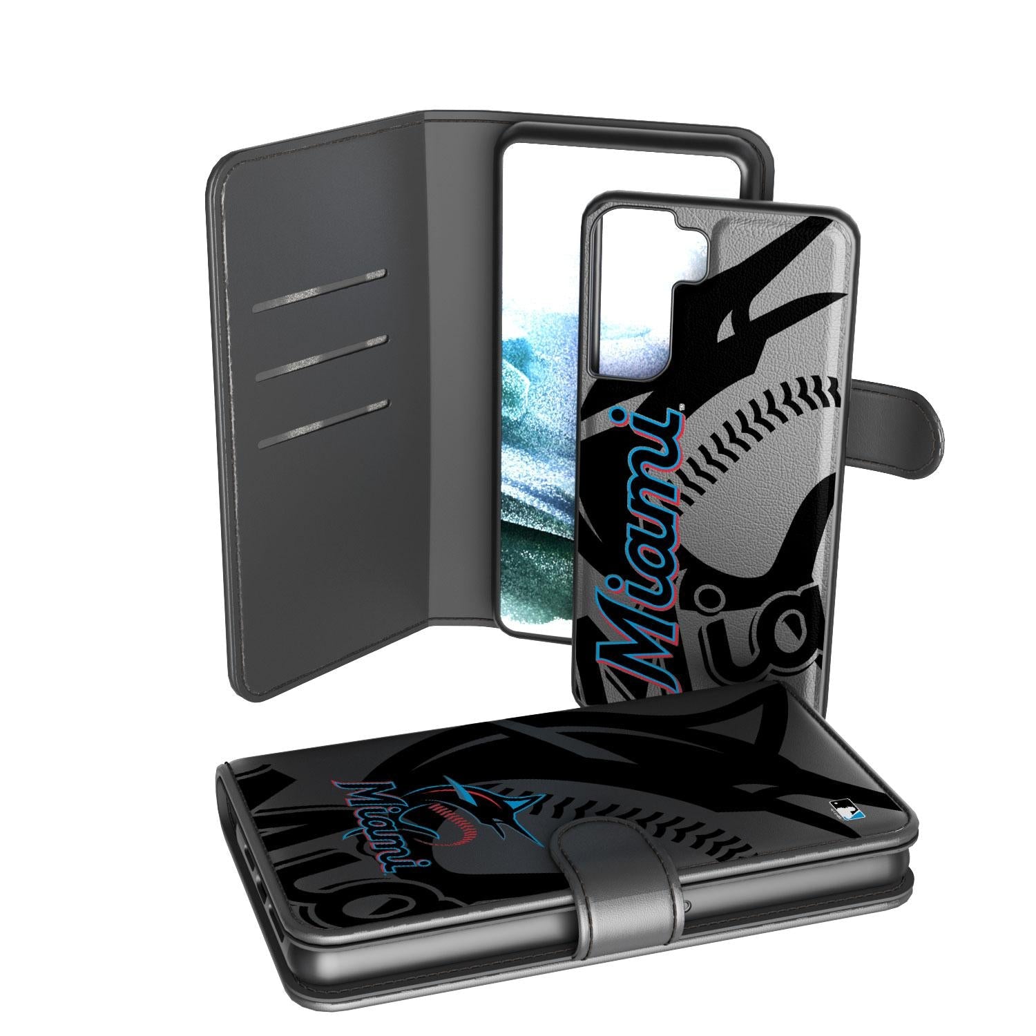 Miami Marlins Tilt Wallet Case - Sports Gifts, Sports Memorabilia, Sports Collectibles, Fan Shop