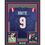 Framed Autographed/Signed Kayshon Boutte 35x39 New England Blue Football Jersey Beckett BAS COA