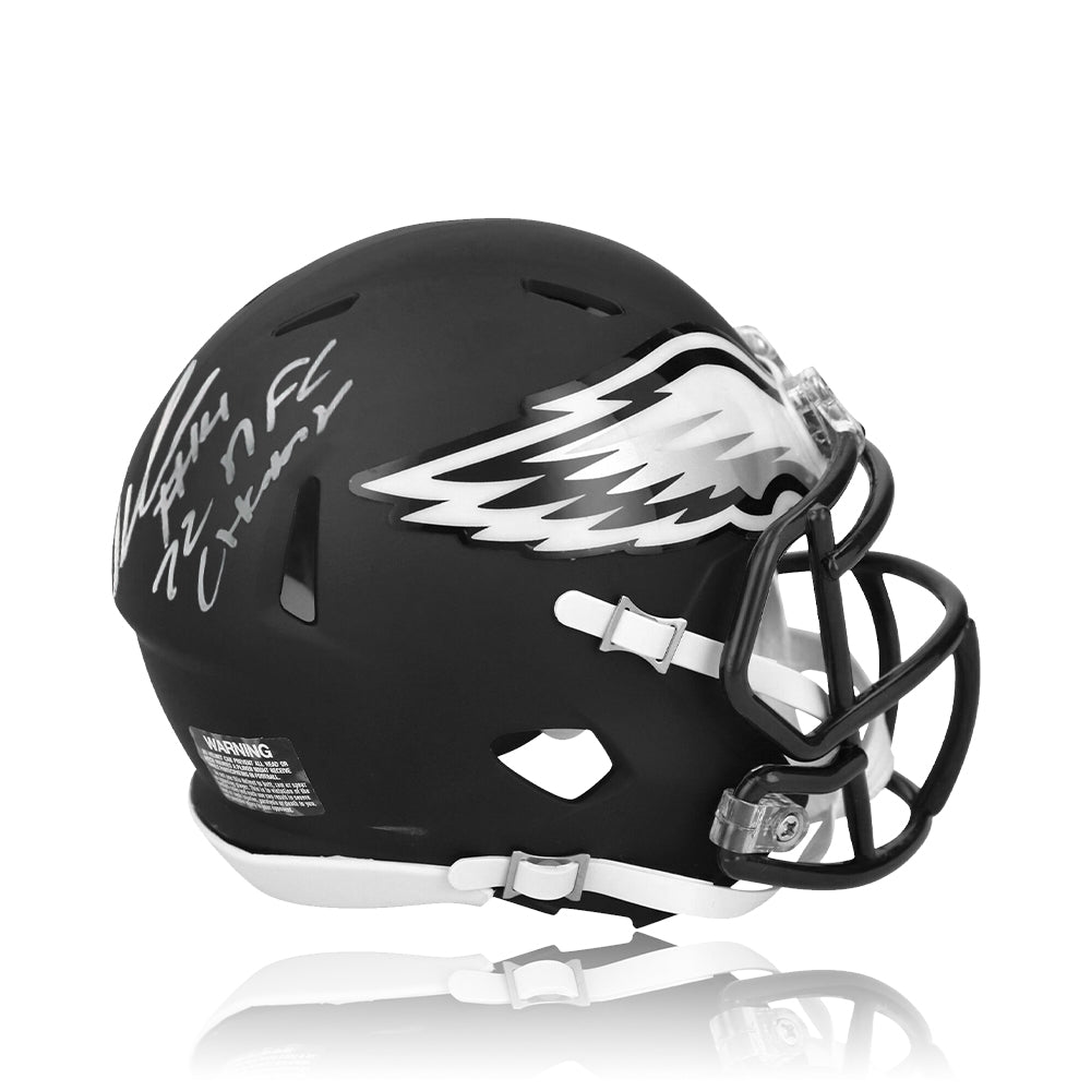 Kenneth Gainwell Philadelphia Eagles Autographed Black Speed Mini-Helmet with 22 NFC Champs Inscription - Sports Collectibles, Sports Memorabilia, Sports Fan Shop, Sports Gifts