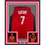 Framed Autographed/Signed Kevin Durant 35x39Houston Red Basketball Jersey Beckett BAS COA