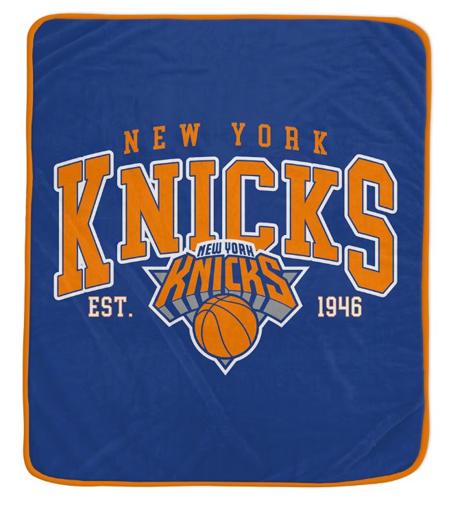 New York Knicks 50" x 60" Campaign Fleece Blanket - Sports Gifts, Sports Memorabilia, Sports Collectibles, Fan Shop