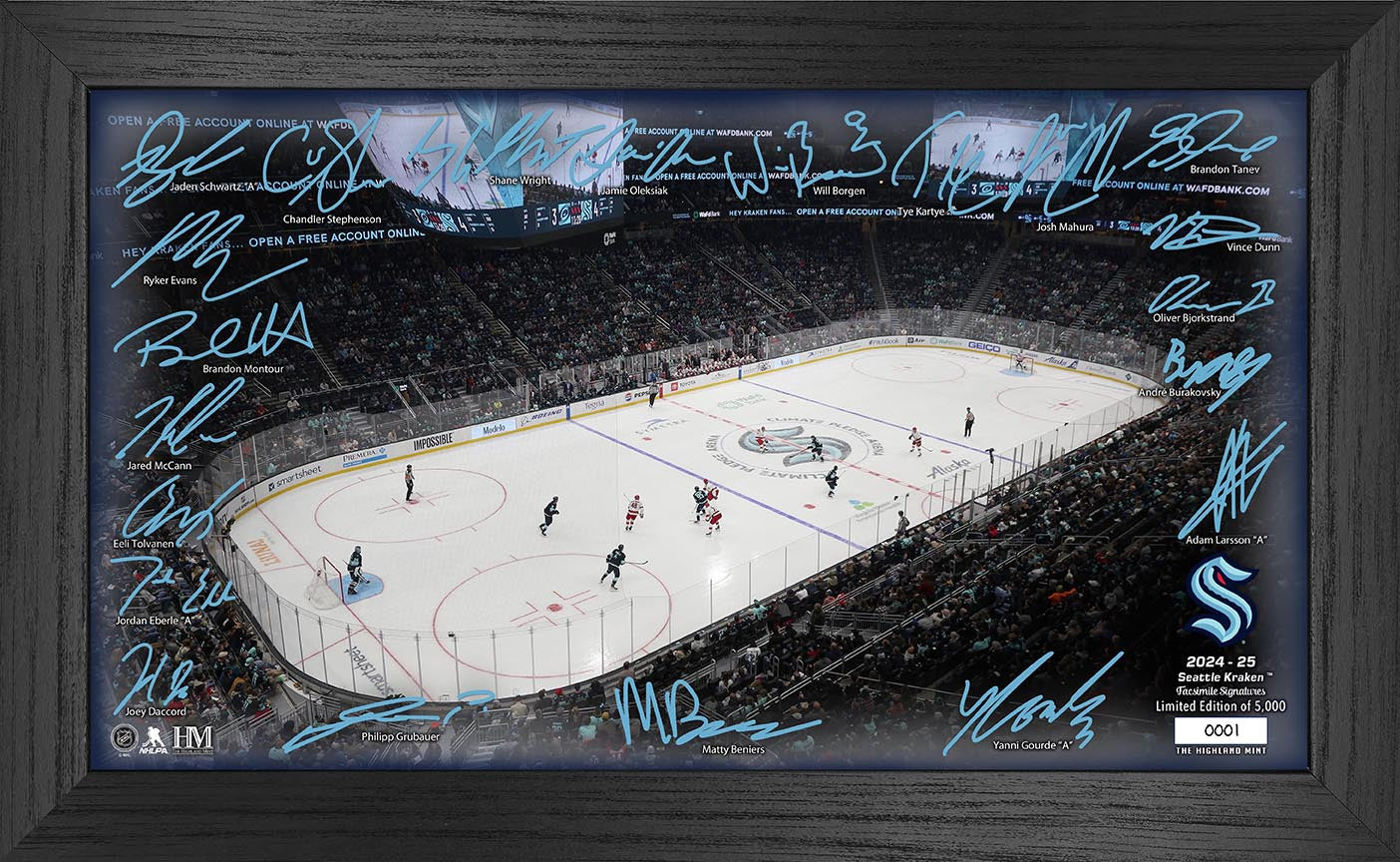 Seattle Kraken 2024-25 Signature Rink - Sports Collectibles, Sports Memorabilia, Sports Fan Shop, Sports Gifts