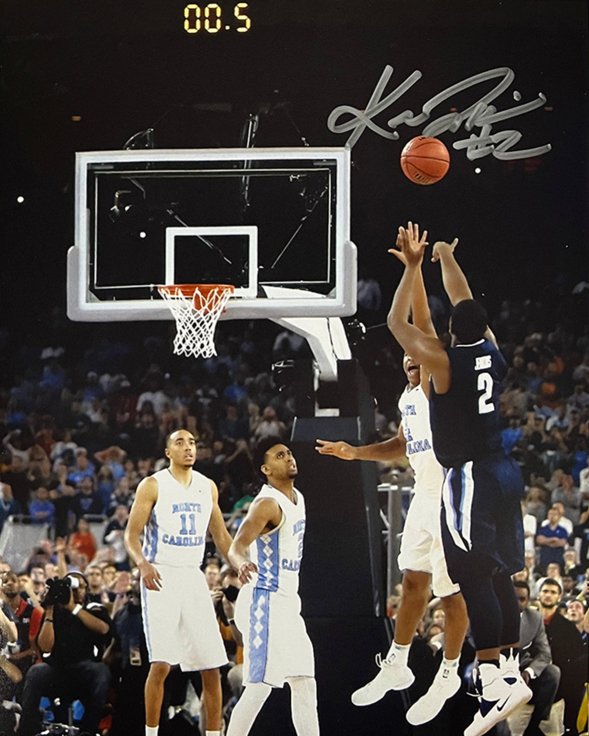 Kris Jenkins Villanova Wildcats 2016 NCAA Champions Buzzer Beater Autographed 8" x 10" Photo - Sports Collectibles, Sports Memorabilia, Sports Fan Shop, Sports Gifts