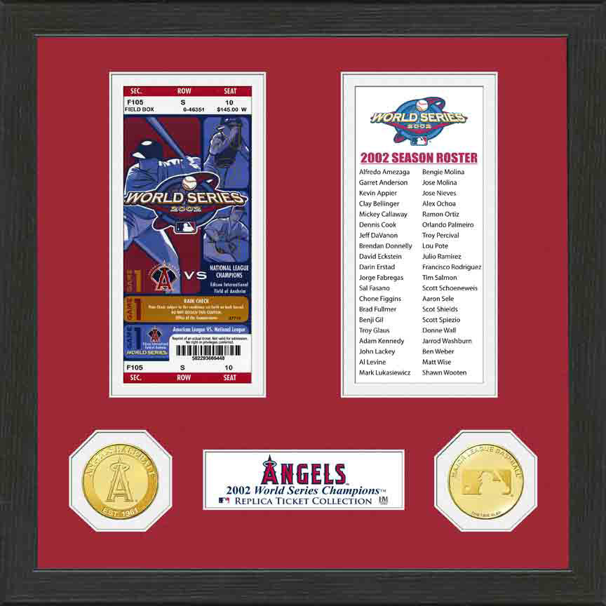 Los Angeles Angels World Series Ticket Collection - Sports Collectibles, Sports Memorabilia, Sports Fan Shop, Sports Gifts