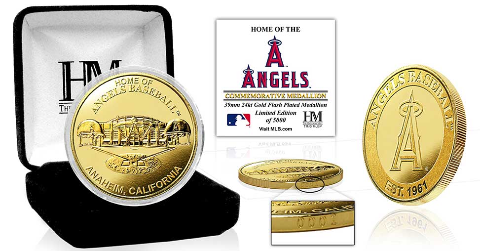 Los Angeles Angels Stadium Gold Mint Coin - Sports Collectibles, Sports Memorabilia, Sports Fan Shop, Sports Gifts