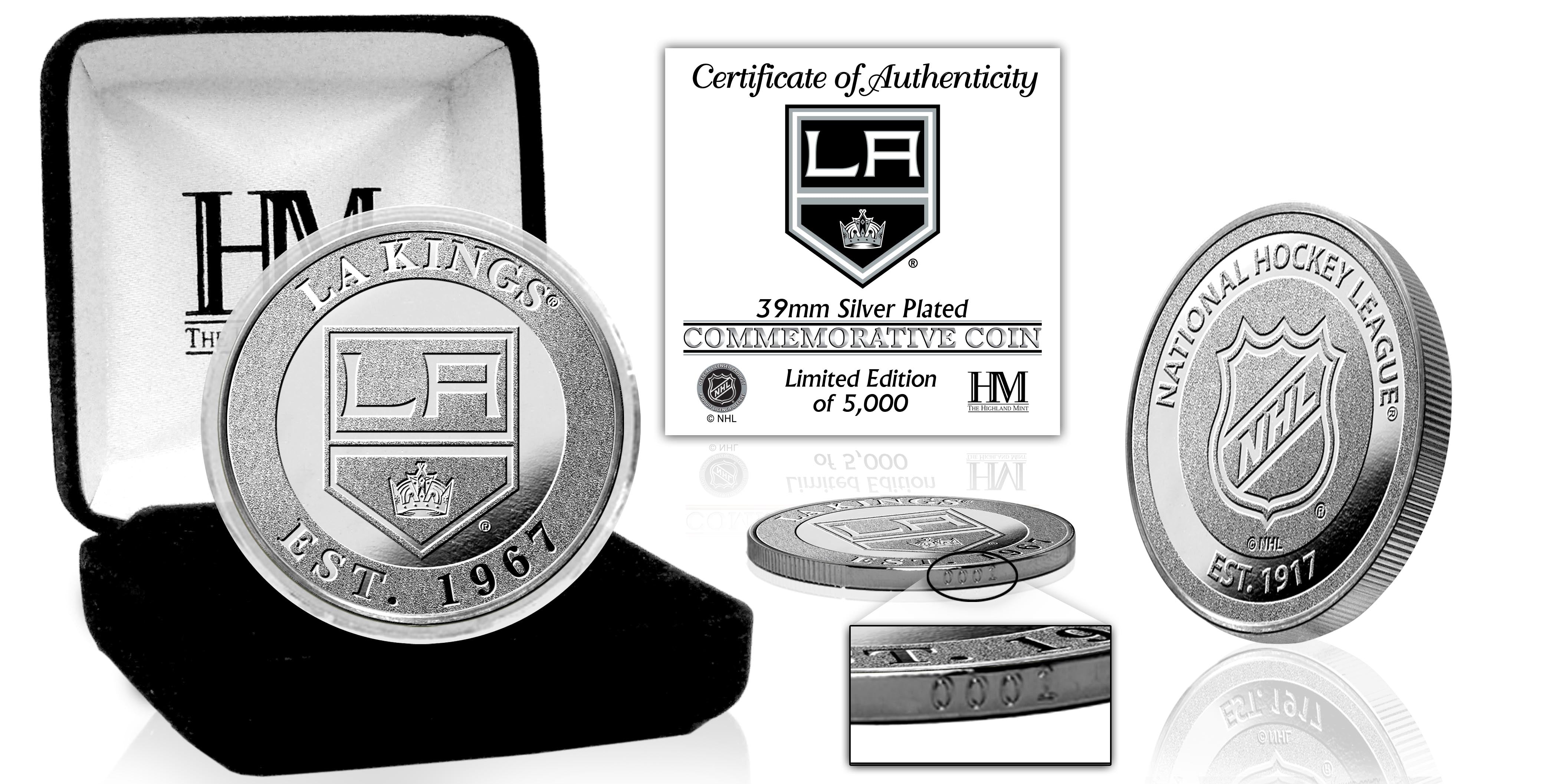 Los Angeles Kings Silver Mint Coin - Sports Collectibles, Sports Memorabilia, Sports Fan Shop, Sports Gifts