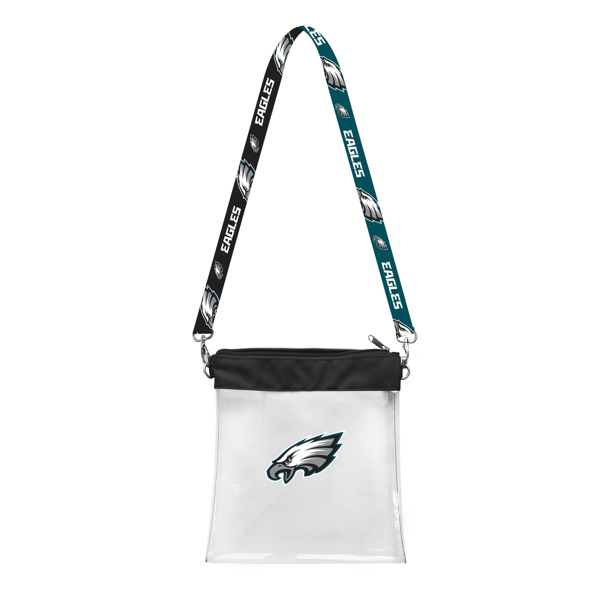 Philadelphia Eagles Pattern Strap Clear Bag - Sports Collectibles, Sports Memorabilia, Sports Fan Shop, Sports Gifts