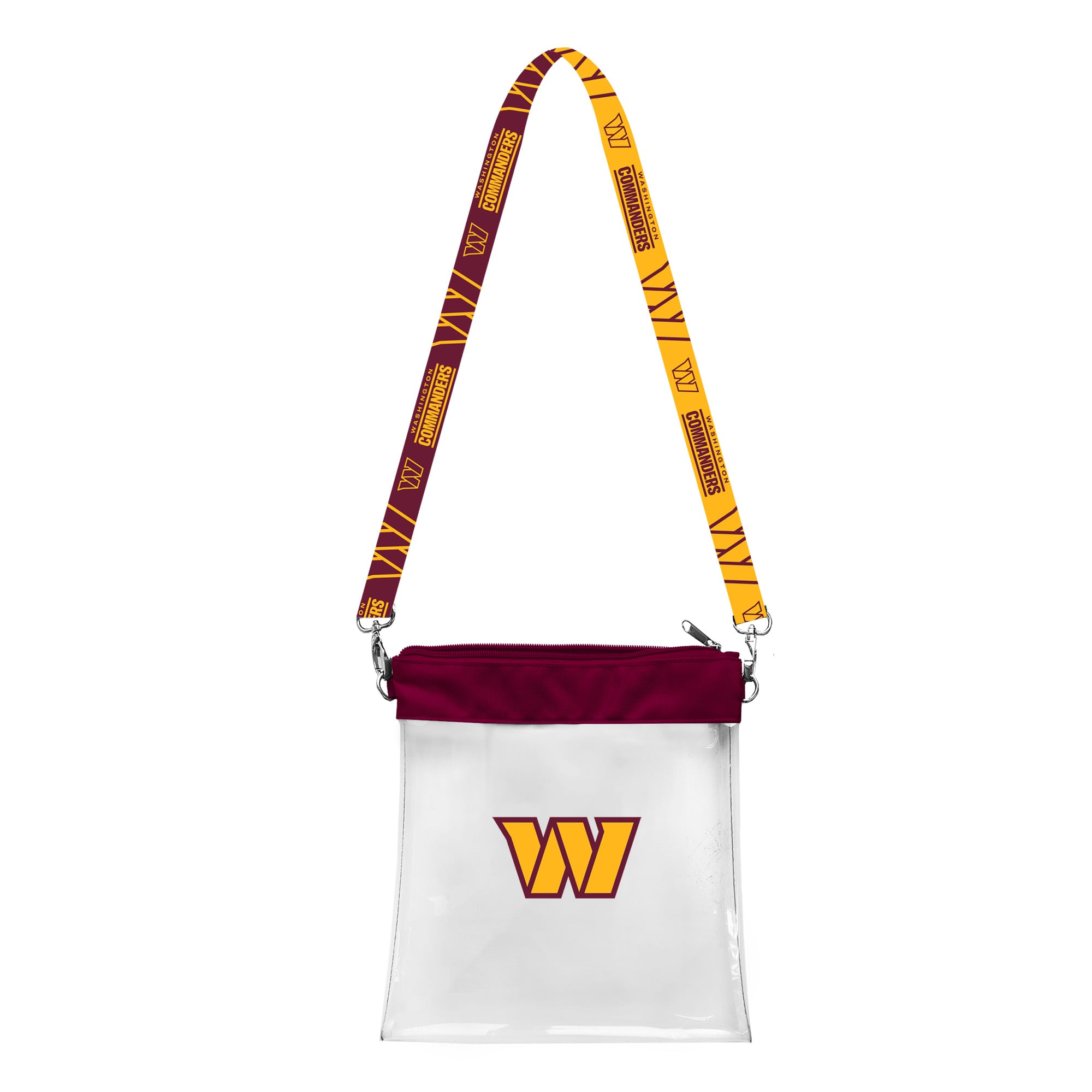 Washington Commanders Pattern Strap Clear Bag - Sports Collectibles, Sports Memorabilia, Sports Fan Shop, Sports Gifts