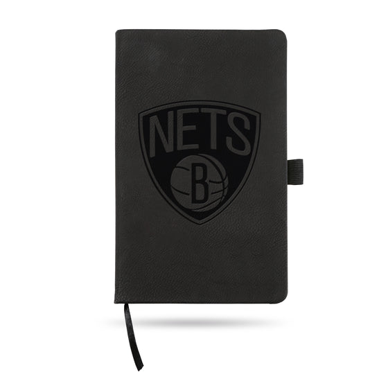 NBA Basketball Brooklyn Nets Black - Primary Jounral/Notepad 8.25" x 5.25"- Office Accessory
