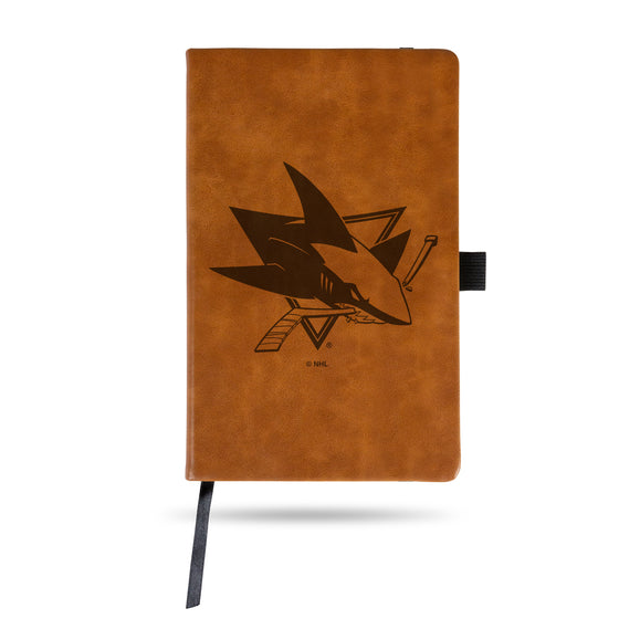 NHL Hockey San Jose Sharks Brown - Primary Jounral/Notepad 8.25" x 5.25"- Office Accessory