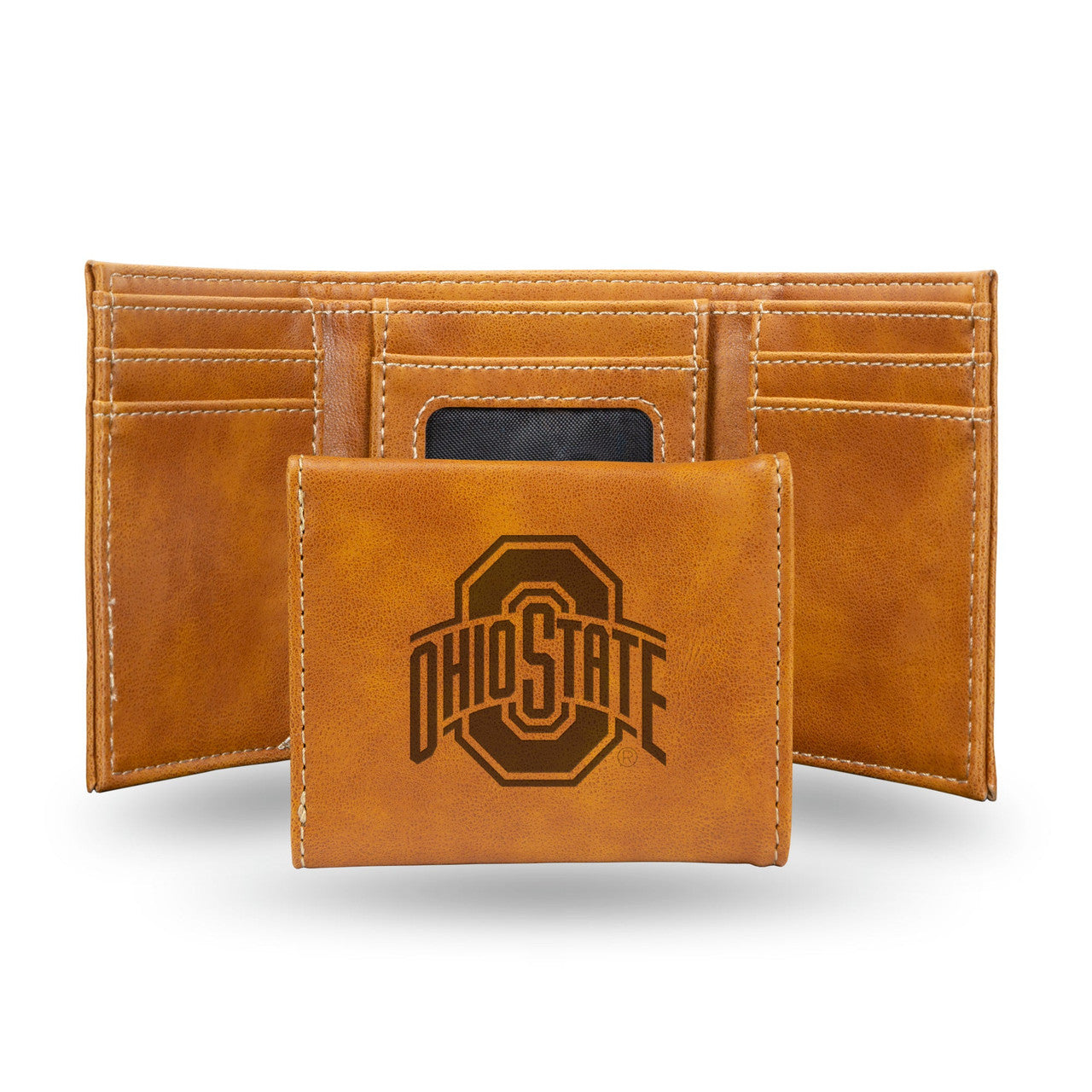 Ohio State Buckeyes Wallet Trifold Laser Engraved - Sports Collectibles, Sports Memorabilia, Sports Fan Shop, Sports Gifts