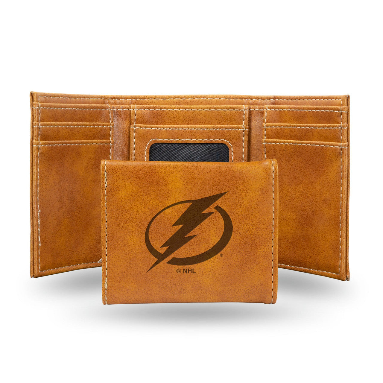 Tampa Bay Lightning Wallet Trifold Laser Engraved - Sports Collectibles, Sports Memorabilia, Sports Fan Shop, Sports Gifts