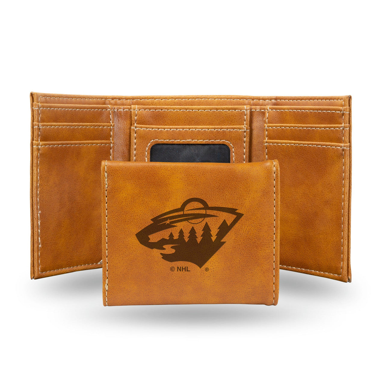Minnesota Wild Wallet Trifold Laser Engraved - Sports Collectibles, Sports Memorabilia, Sports Fan Shop, Sports Gifts