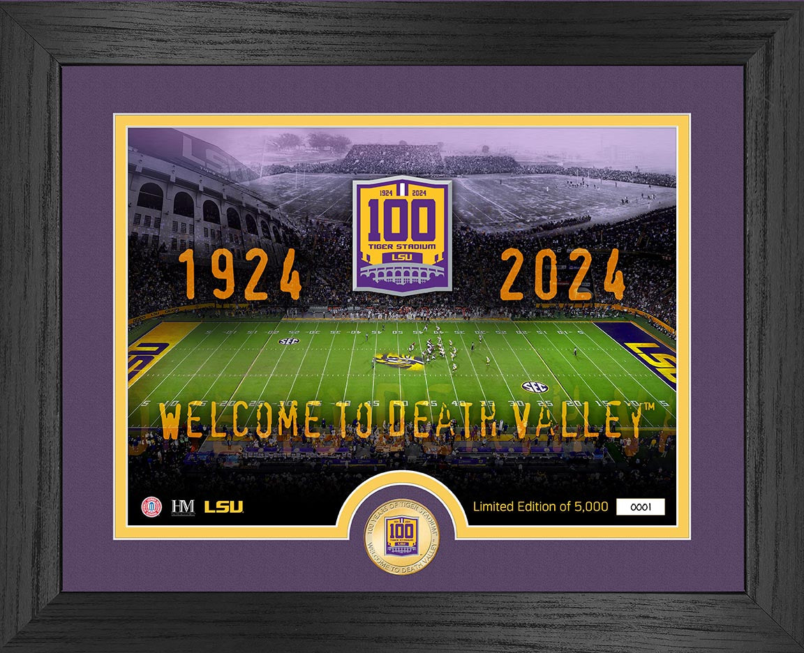 LSU Tiger Stadium 100th Anniversary Bronze Flip Coin Photo Mint - Sports Collectibles, Sports Memorabilia, Sports Fan Shop, Sports Gifts
